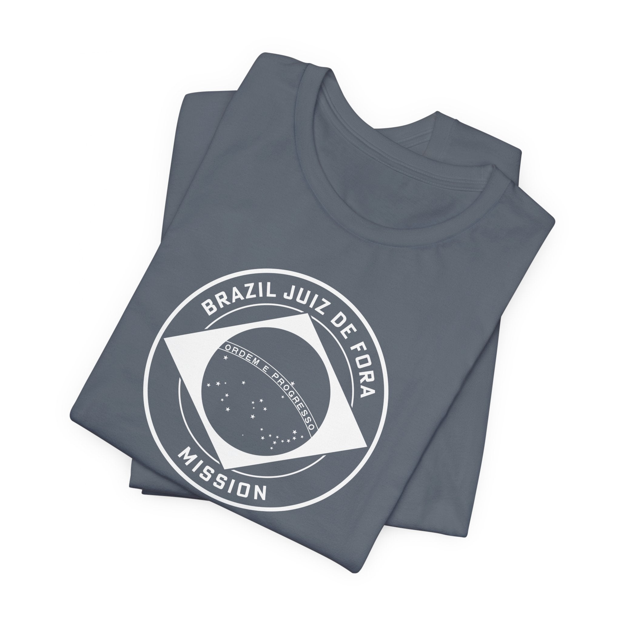 Brazil Juiz de Fora Mission Circular Monochrome Logo T-Shirt - Mission Wishlist - LDS Missionary Gift Store