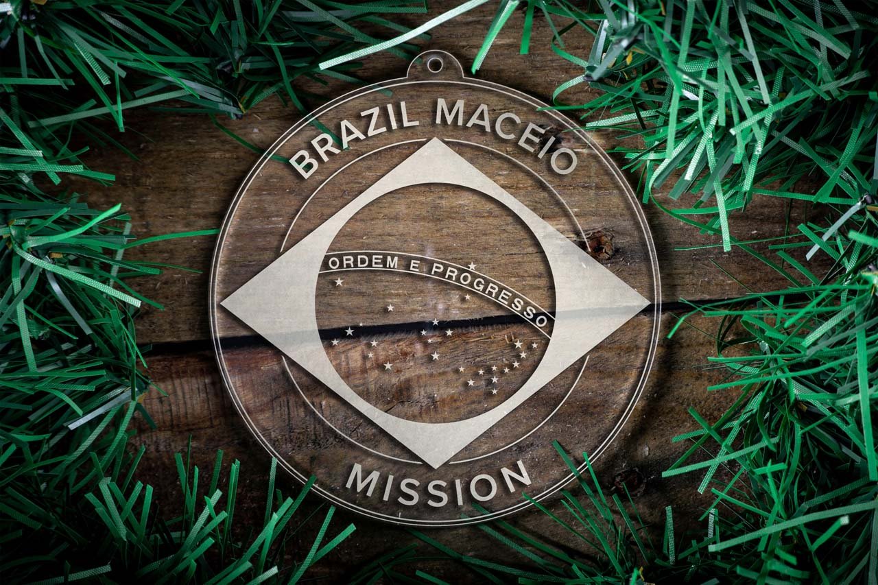 Brazil Maceio Mission Christmas Ornament - Latter-Day Saint LDS Missionary Gift - Book of Mormon