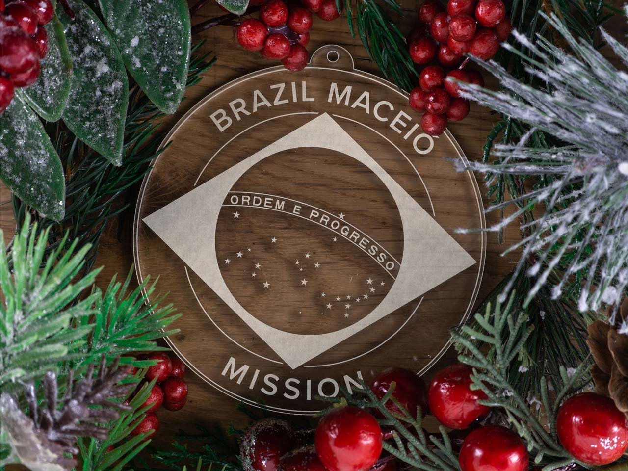 Brazil Maceio Mission Christmas Ornament - Latter-Day Saint LDS Missionary Gift - Book of Mormon