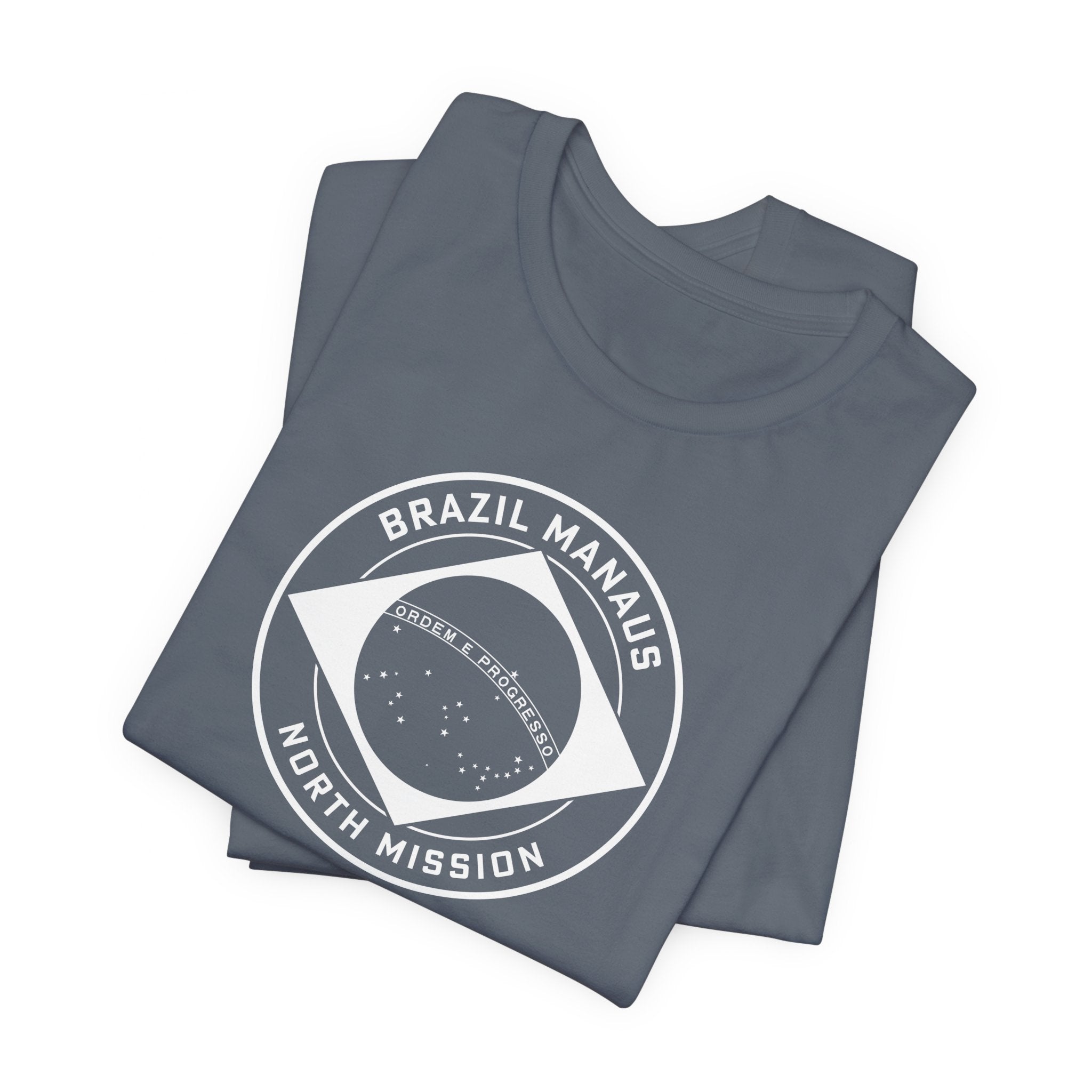 Brazil Manaus North Mission Circular Monochrome Logo T-Shirt - Mission Wishlist - LDS Missionary Gift Store