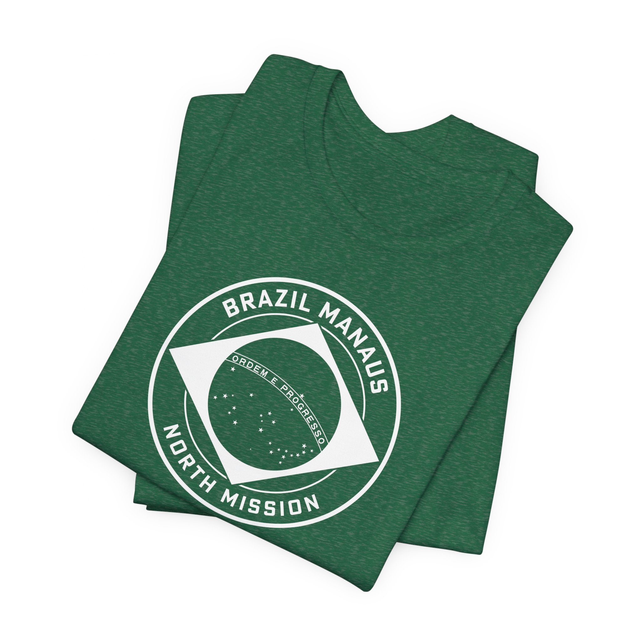 Brazil Manaus North Mission Circular Monochrome Logo T-Shirt - Mission Wishlist - LDS Missionary Gift Store