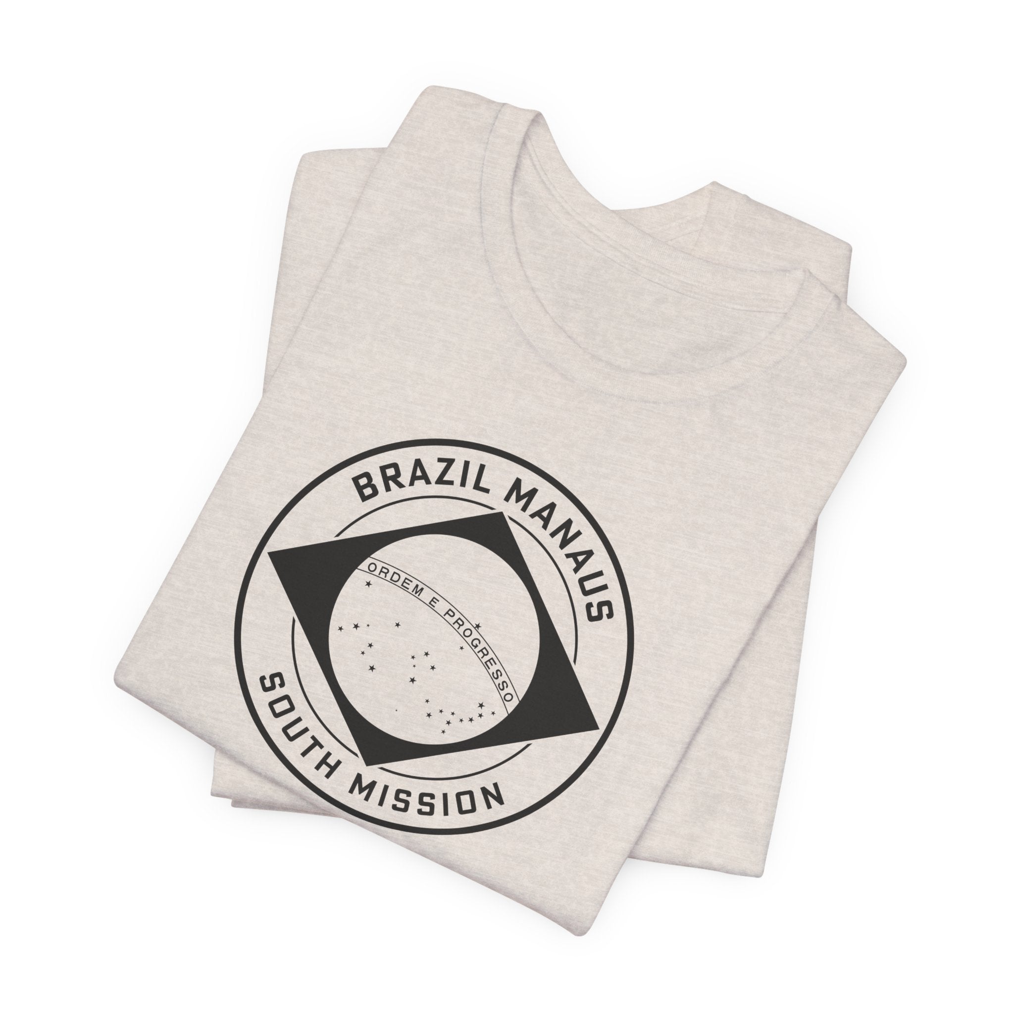Brazil Manaus South Mission Circular Monochrome Logo T-Shirt - Mission Wishlist - LDS Missionary Gift Store