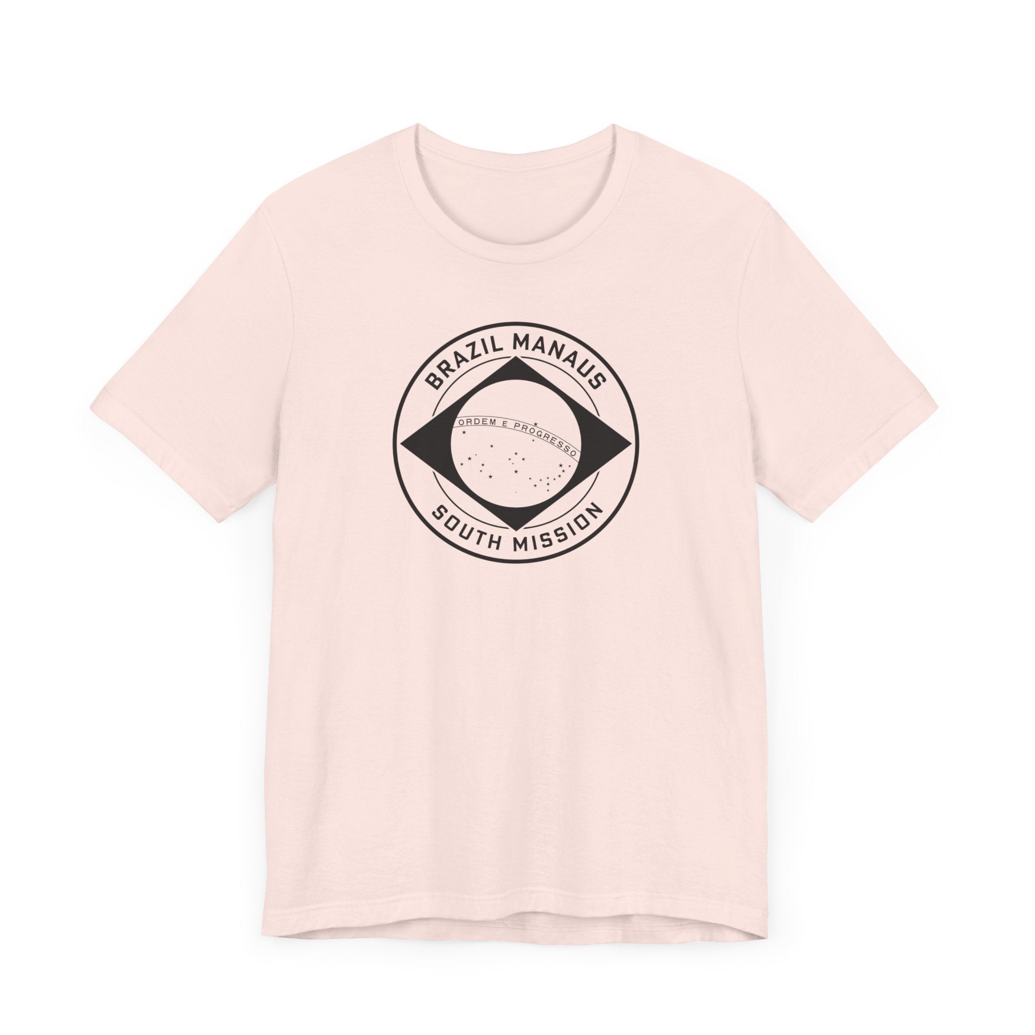 Brazil Manaus South Mission Circular Monochrome Logo T-Shirt - Mission Wishlist - LDS Missionary Gift Store
