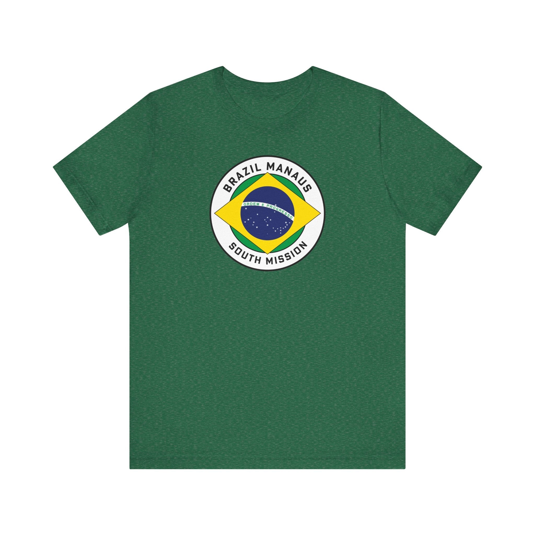 Brazil Manaus South Mission Circular Pop Flag T-shirt - Mission Wishlist - LDS Missionary Gift Store
