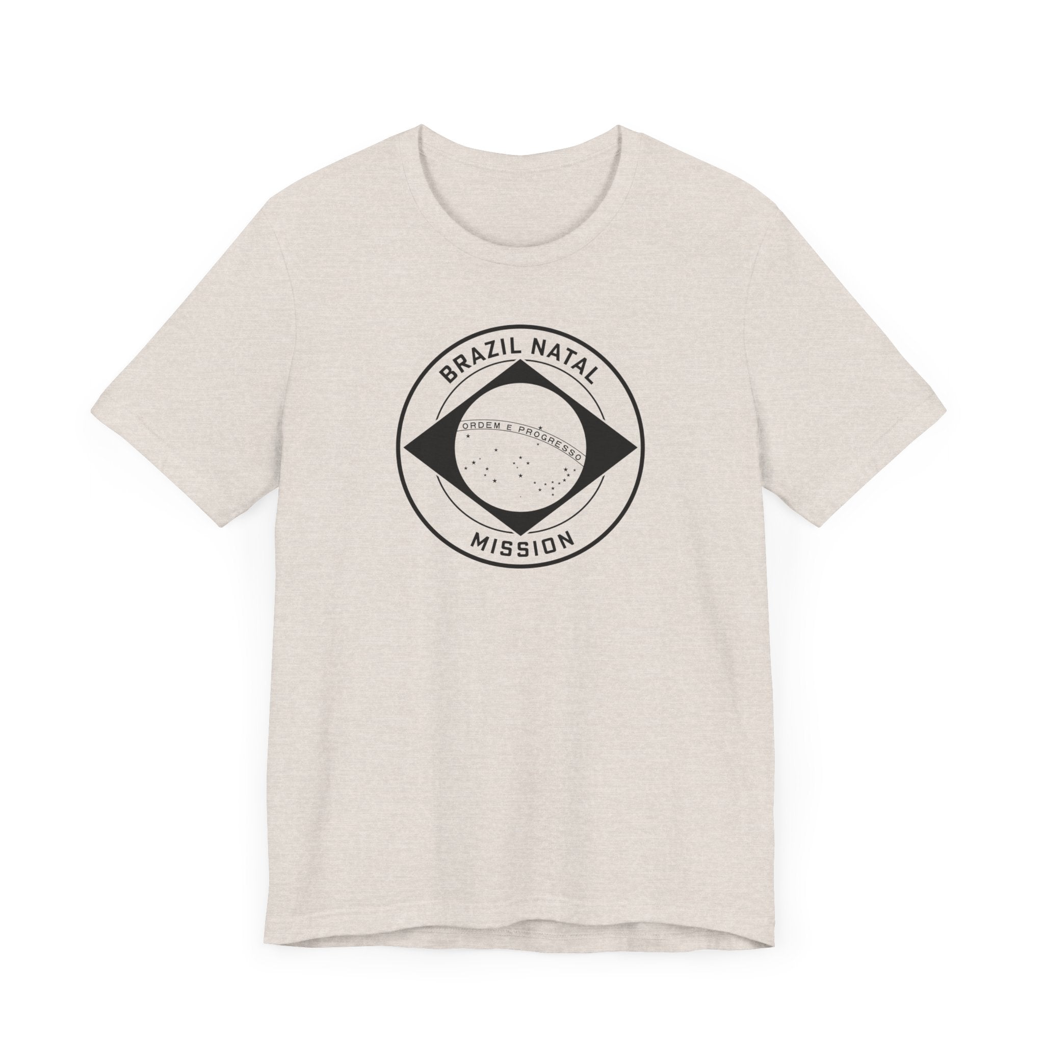 Brazil Natal Mission Circular Monochrome Logo T-Shirt - Mission Wishlist - LDS Missionary Gift Store