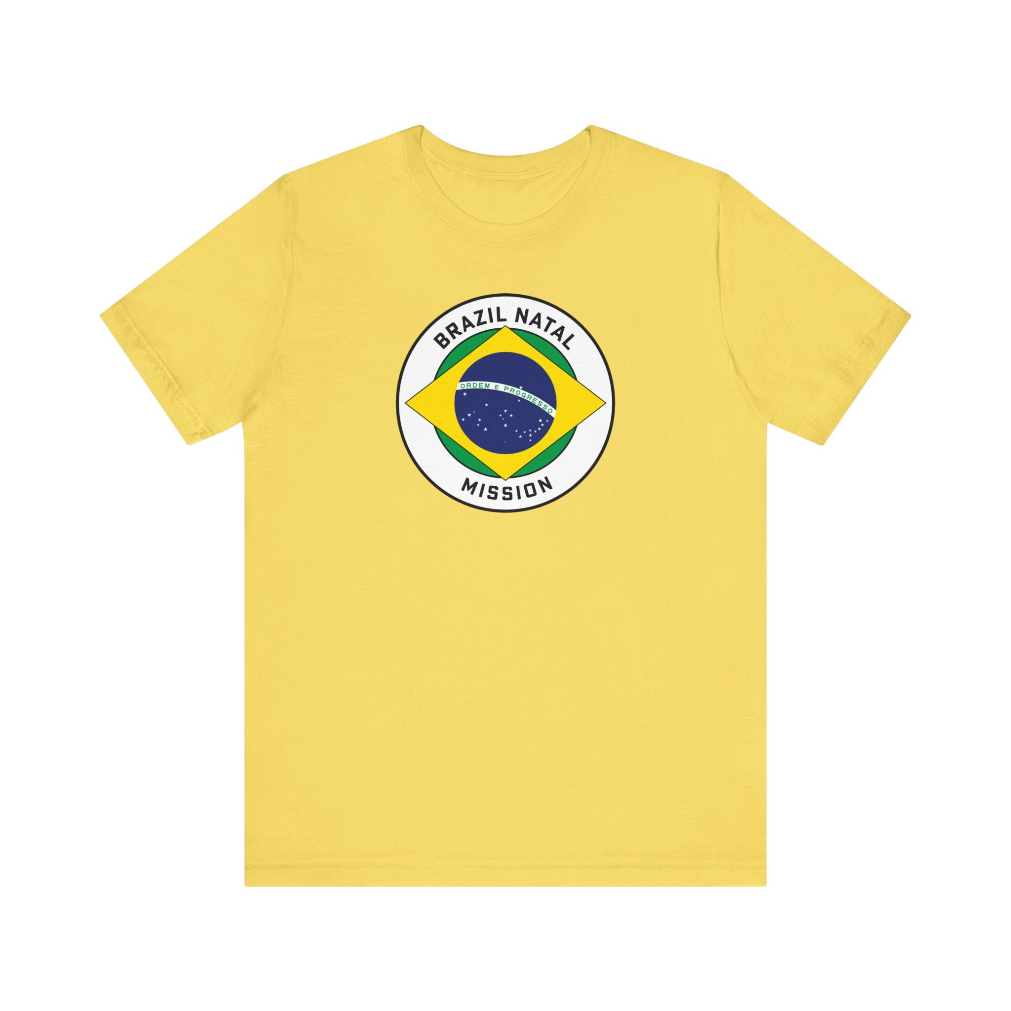 Brazil Natal Mission Circular Pop Flag T-shirt - Mission Wishlist - LDS Missionary Gift Store