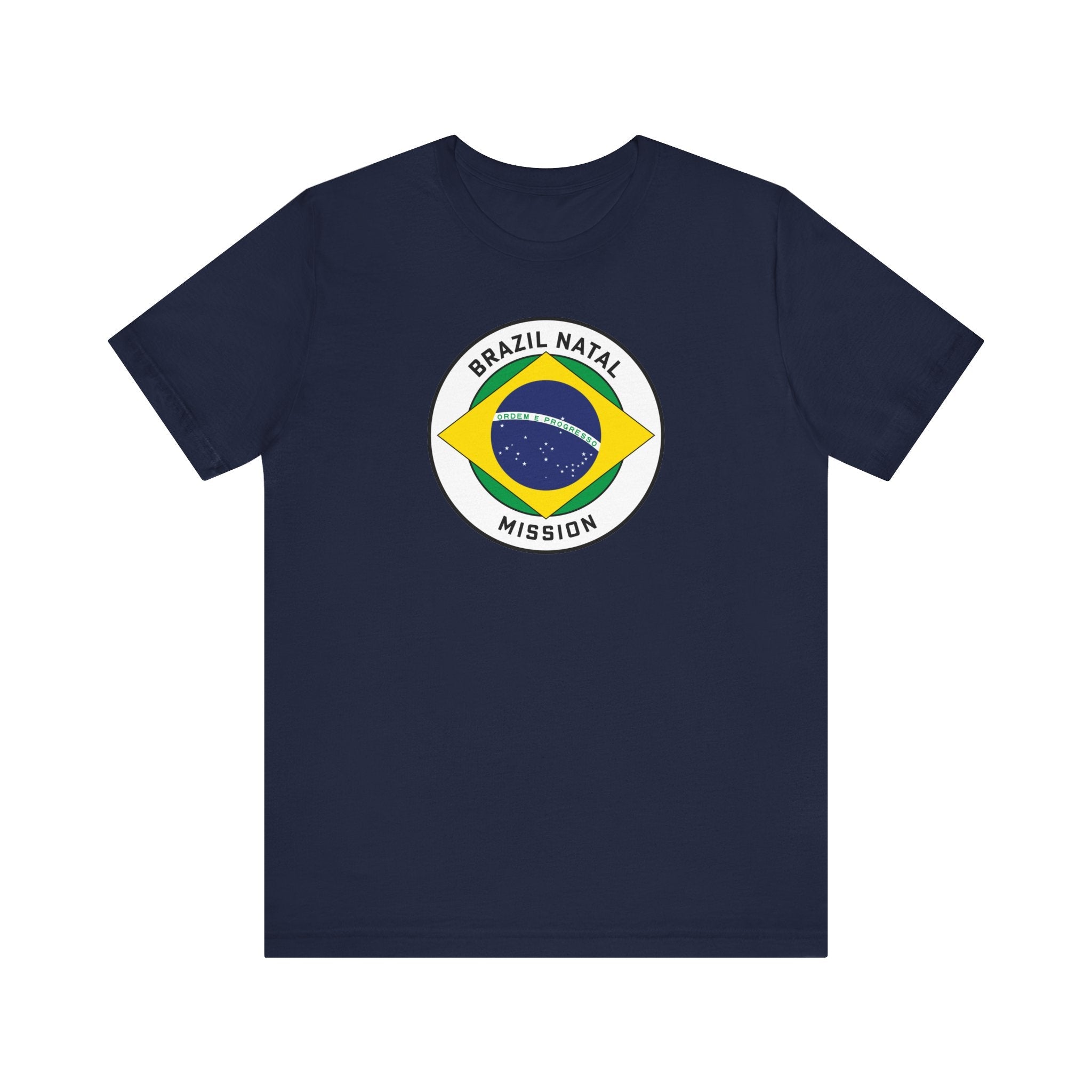 Brazil Natal Mission Circular Pop Flag T-shirt - Mission Wishlist - LDS Missionary Gift Store