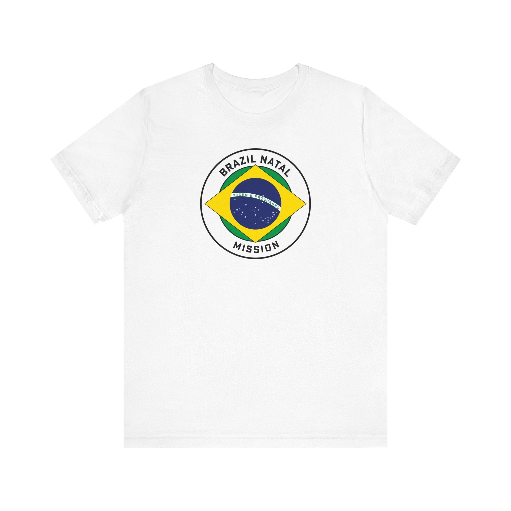 Brazil Natal Mission Circular Pop Flag T-shirt - Mission Wishlist - LDS Missionary Gift Store