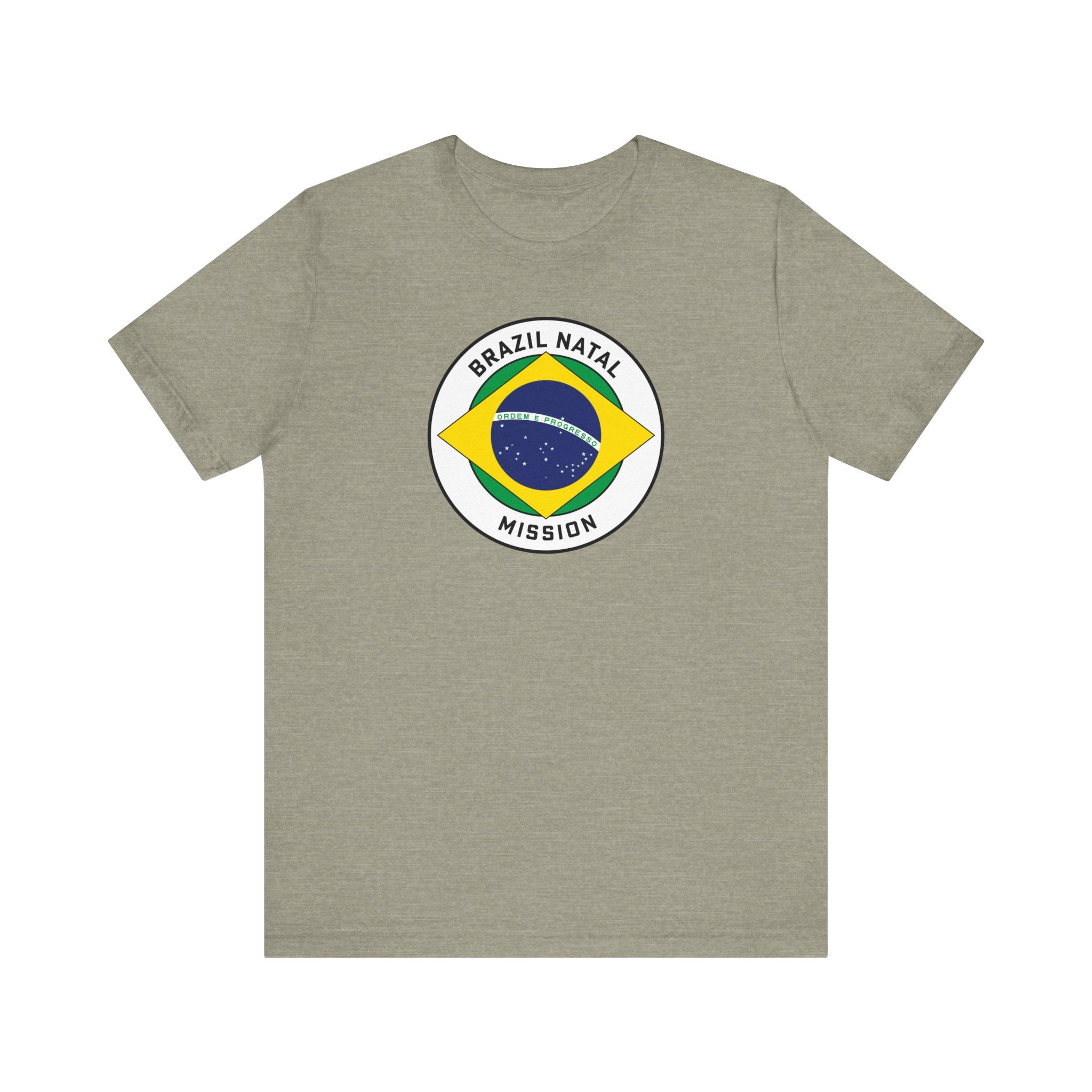 Brazil Natal Mission Circular Pop Flag T-shirt - Mission Wishlist - LDS Missionary Gift Store