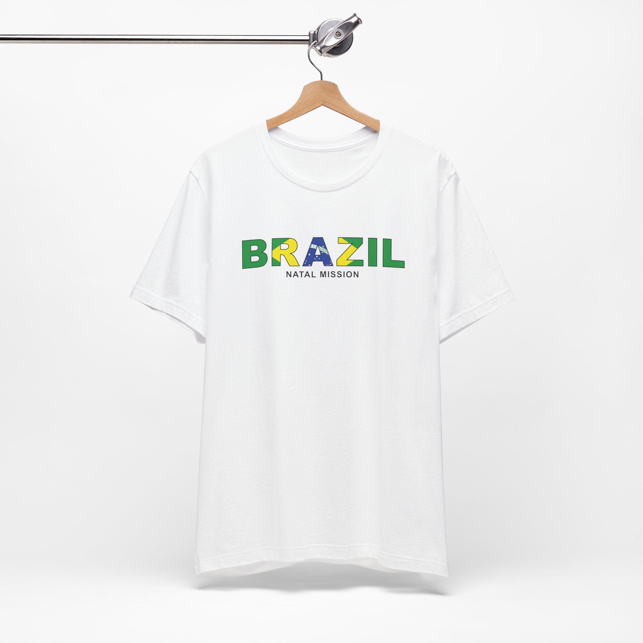 Brazil Natal Mission Flag Title T-shirt - Mission Wishlist - LDS Missionary Gift Store