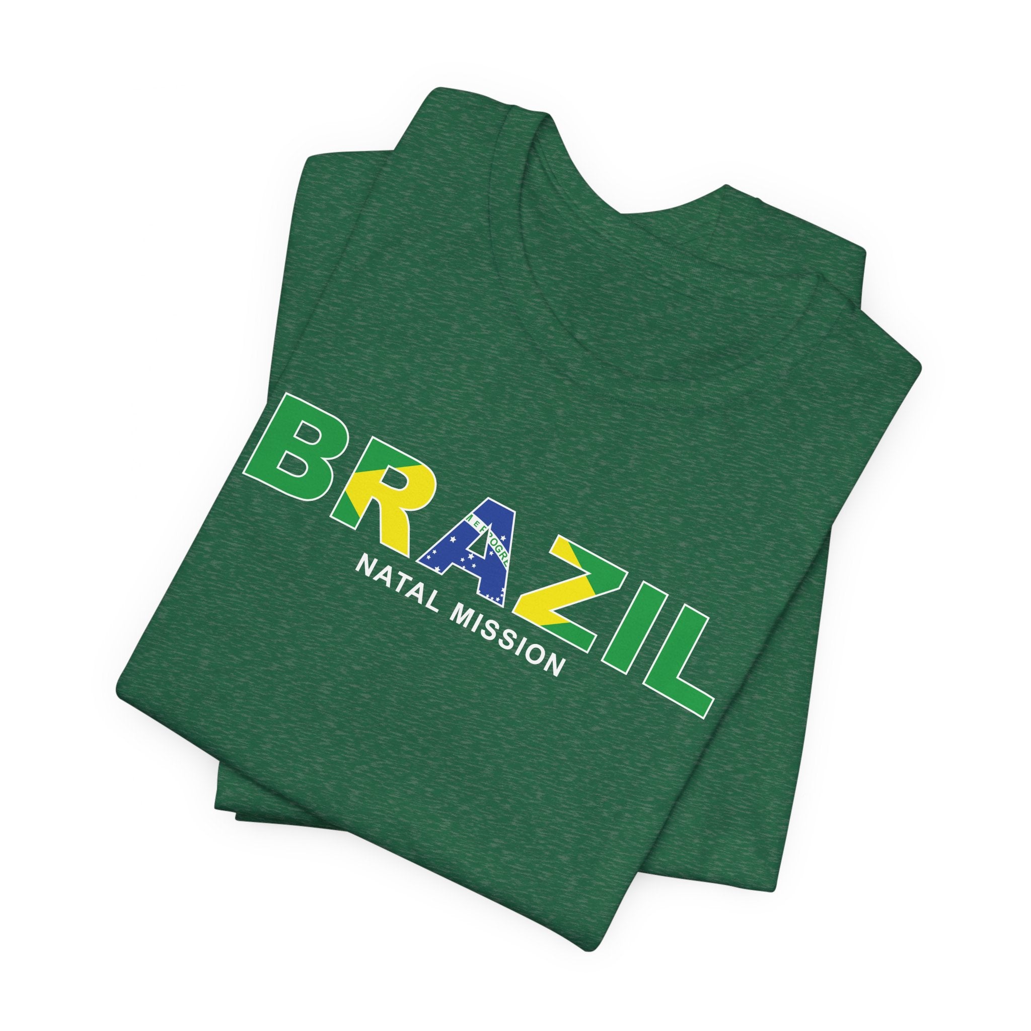 Brazil Natal Mission Flag Title T-shirt - Mission Wishlist - LDS Missionary Gift Store