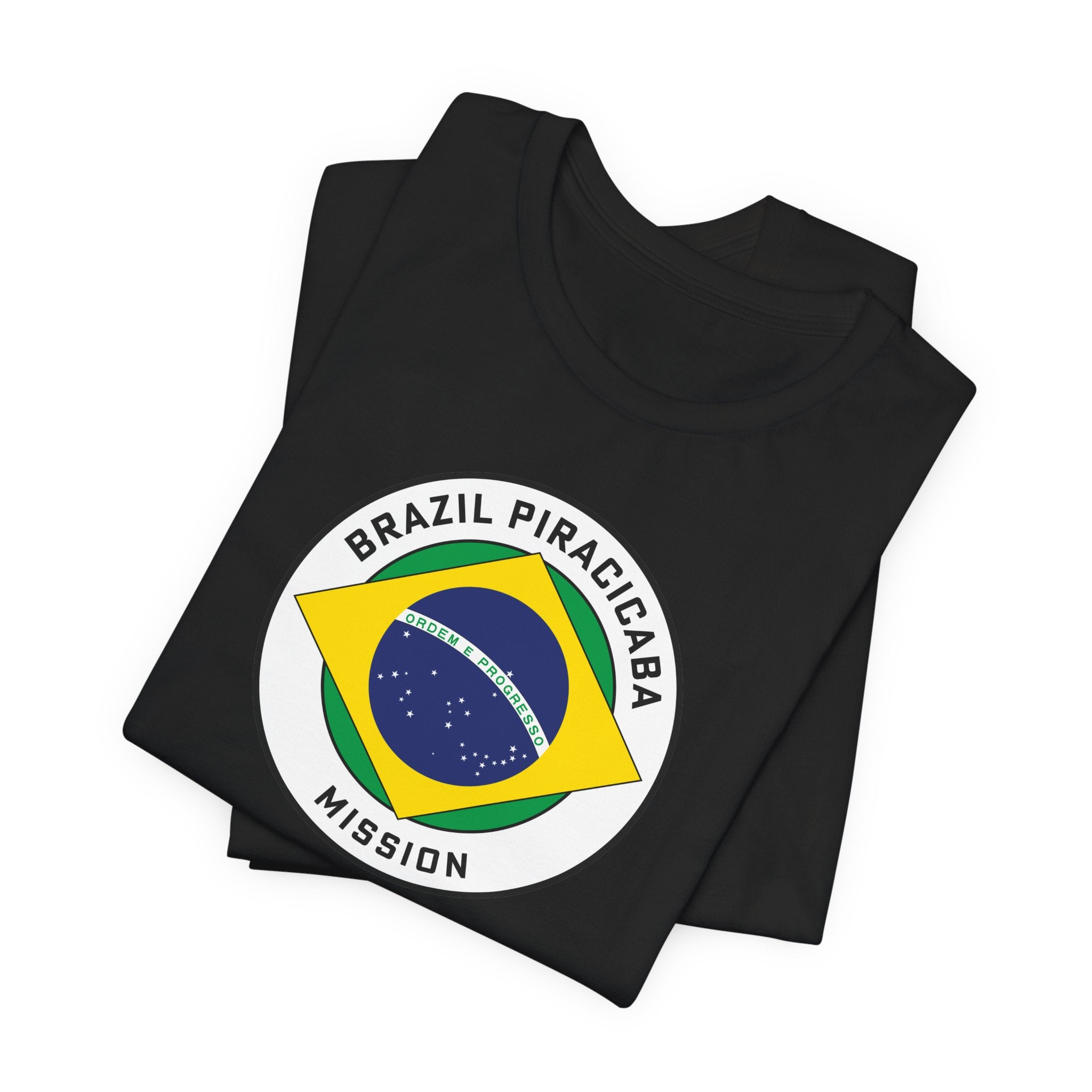 Brazil Piracicaba Mission Circular Pop Flag T-shirt - Mission Wishlist - LDS Missionary Gift Store