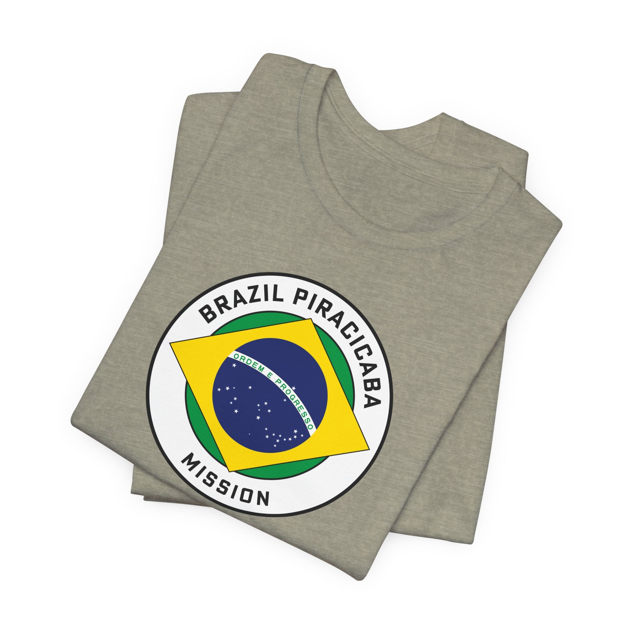 Brazil Piracicaba Mission Circular Pop Flag T-shirt - Mission Wishlist - LDS Missionary Gift Store