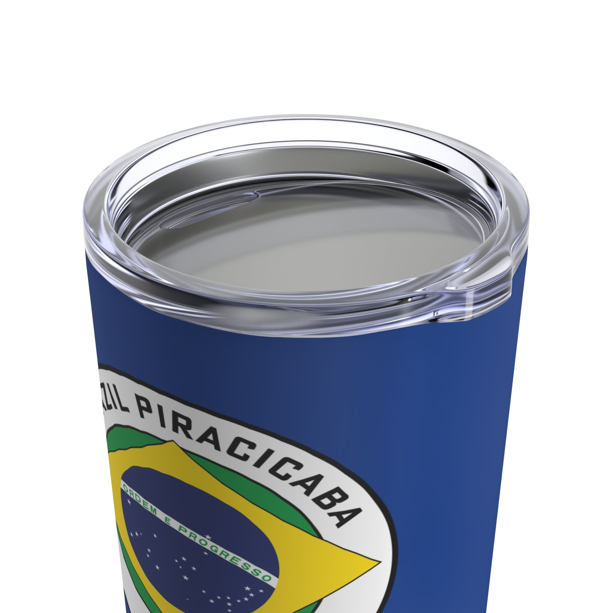 Brazil Piracicaba Mission Flag Logo Tumbler 20oz Blue - Mission Wishlist - LDS Missionary Gift Store
