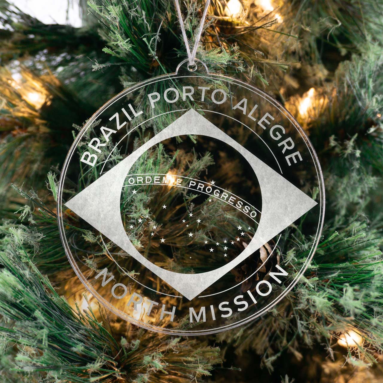 Brazil Porto Alegre North Mission Christmas Ornament - Latter-Day Saint LDS Missionary Gift - Book of Mormon