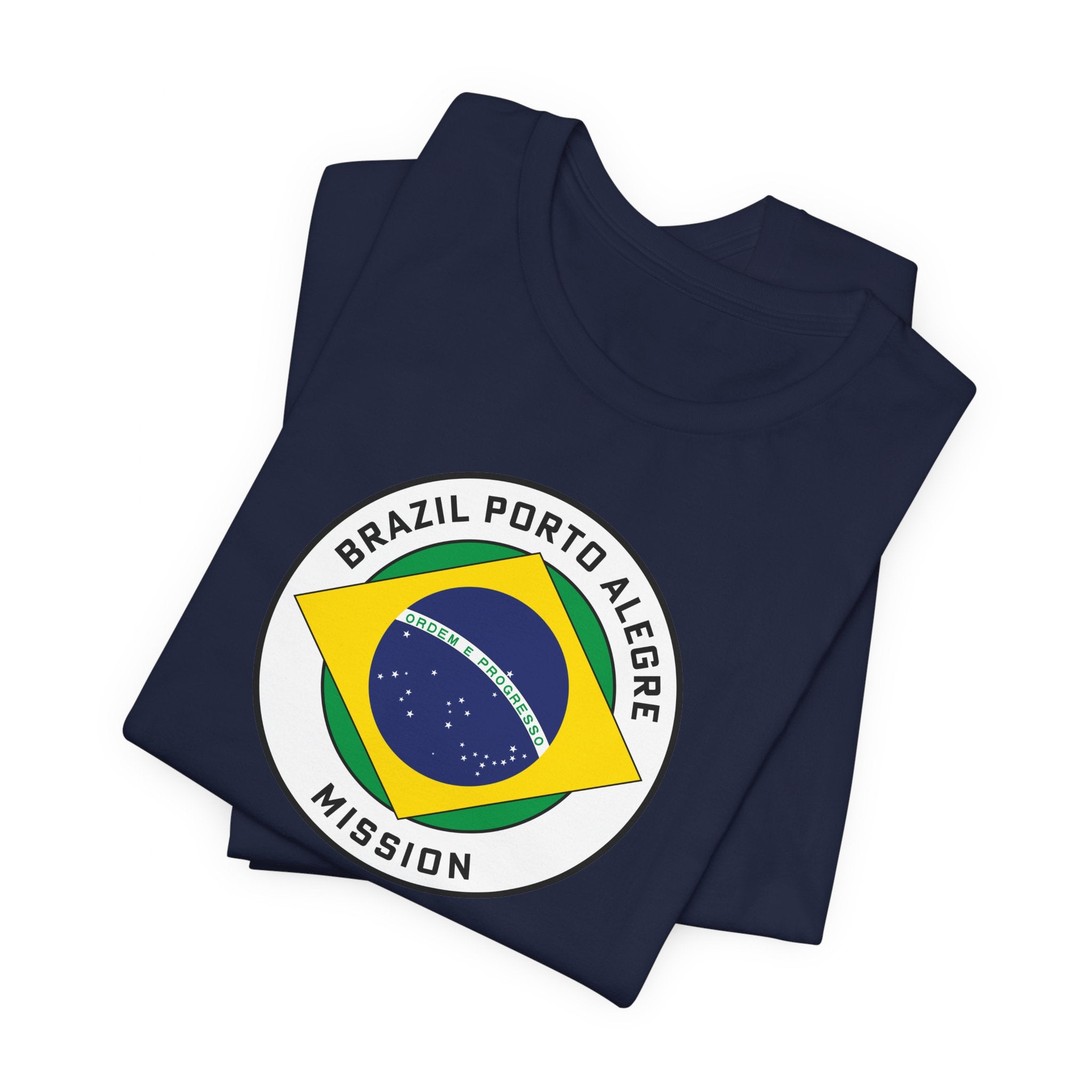 Brazil Porto Alegre North Mission Circular Pop Flag T-shirt - Mission Wishlist - LDS Missionary Gift Store