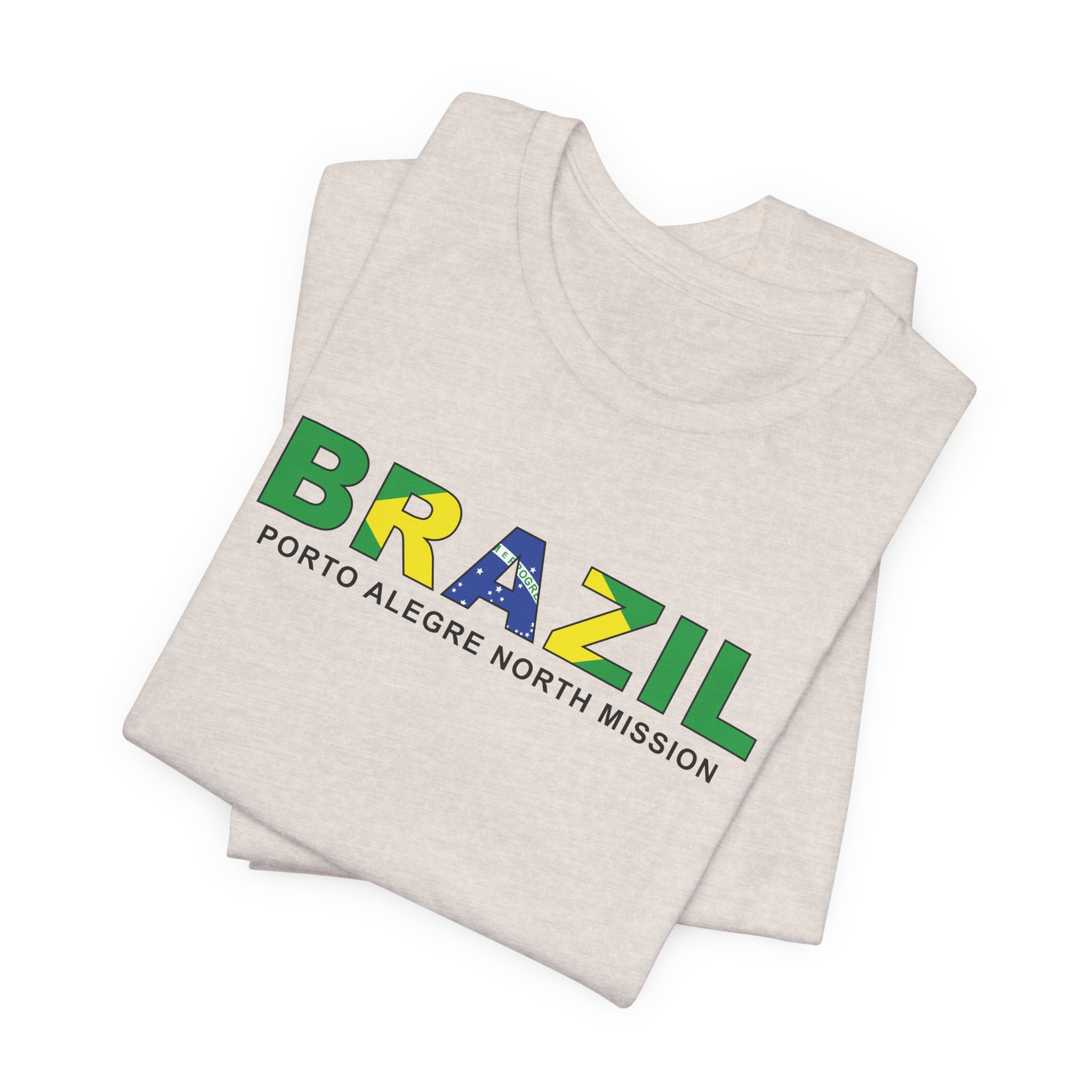 Brazil Porto Alegre North Mission Flag Title T-shirt - Mission Wishlist - LDS Missionary Gift Store