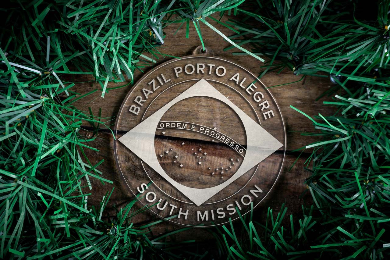 Brazil Porto Alegre South Mission Christmas Ornament - Latter-Day Saint LDS Missionary Gift - Book of Mormon