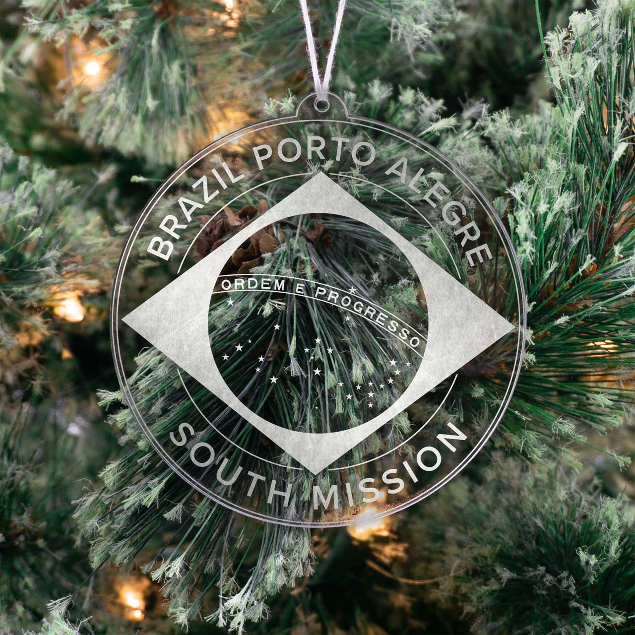 Brazil Porto Alegre South Mission Christmas Ornament - Latter-Day Saint LDS Missionary Gift - Book of Mormon
