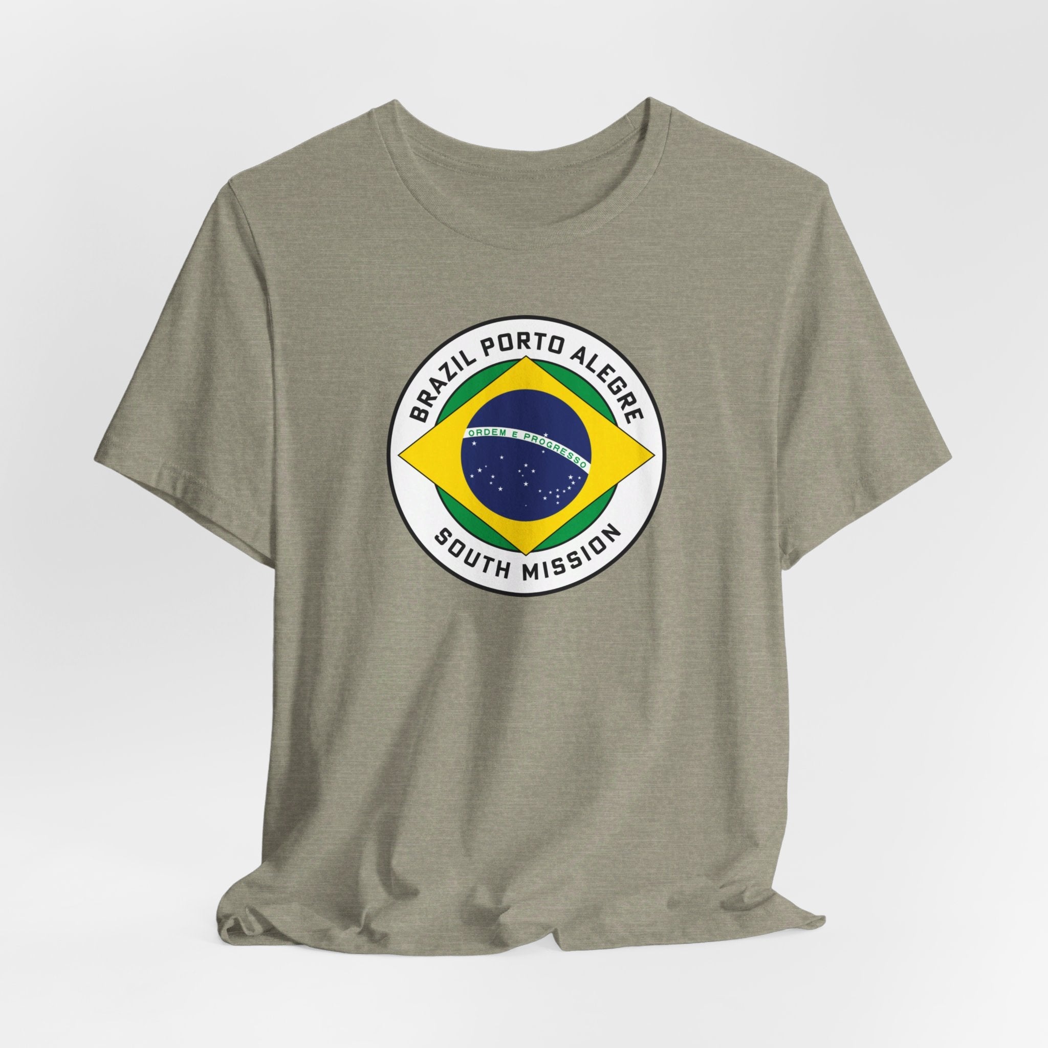 Brazil Porto Alegre South Mission Circular Pop Flag T-shirt - Latter-Day Saint LDS Missionary Gift - Book of Mormon