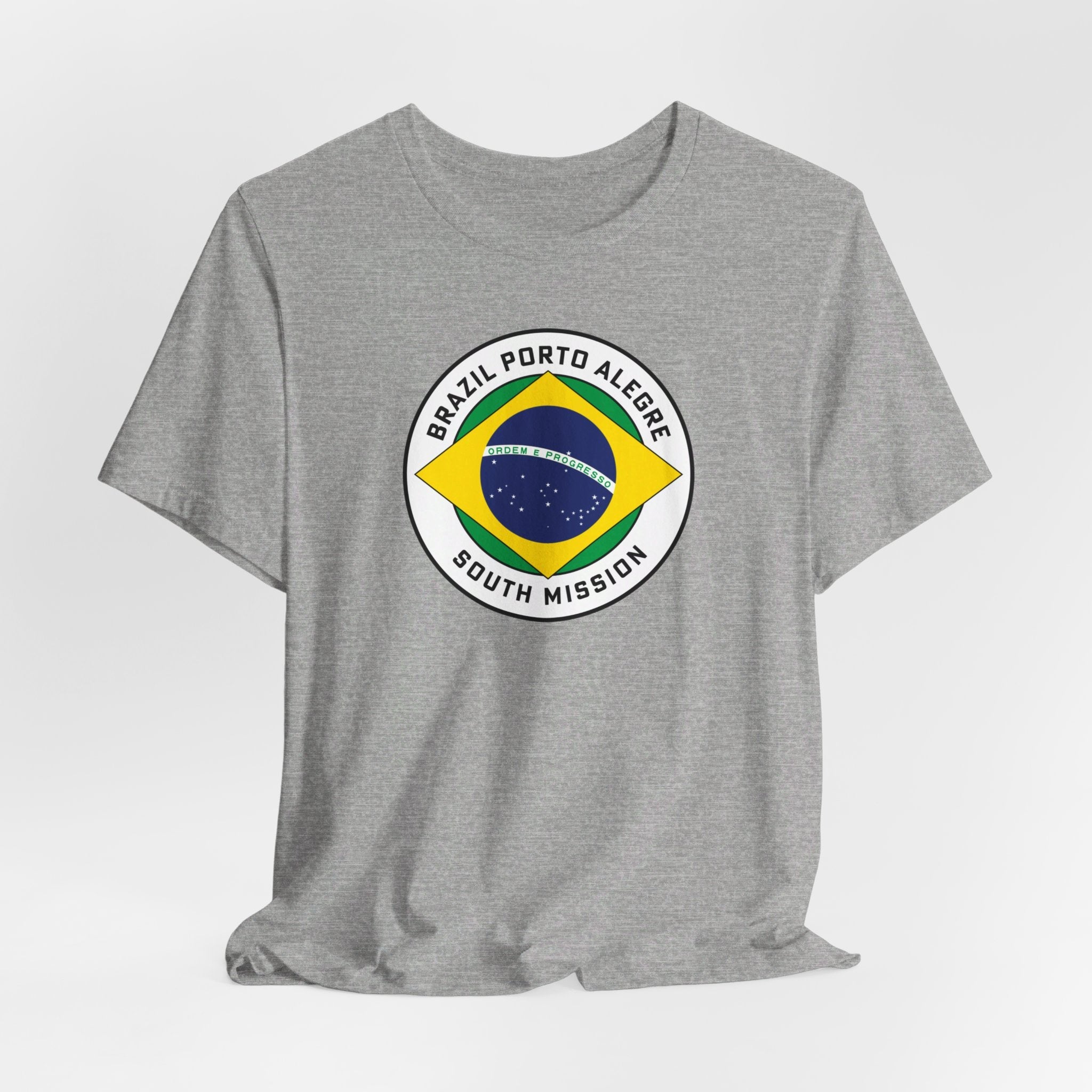 Brazil Porto Alegre South Mission Circular Pop Flag T-shirt - Latter-Day Saint LDS Missionary Gift - Book of Mormon