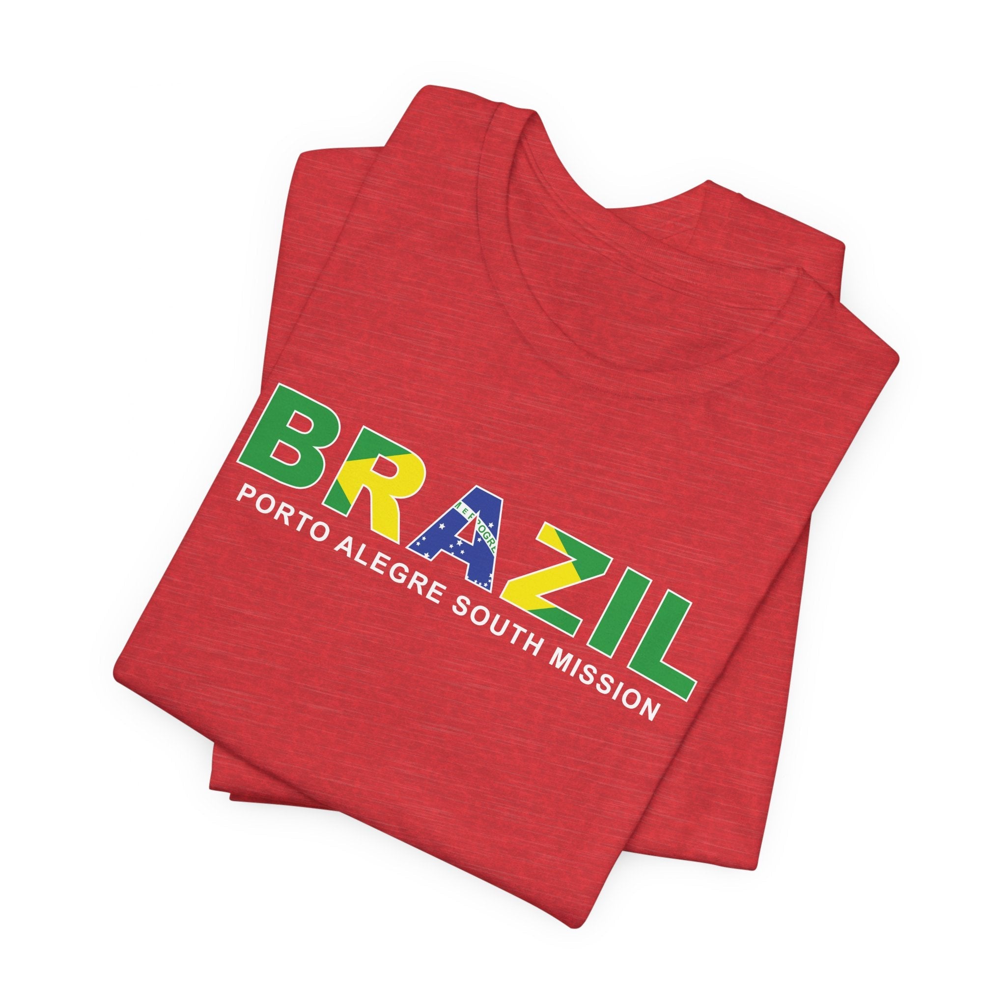 Brazil Porto Alegre South Mission Flag Title T-shirt - Mission Wishlist - LDS Missionary Gift Store