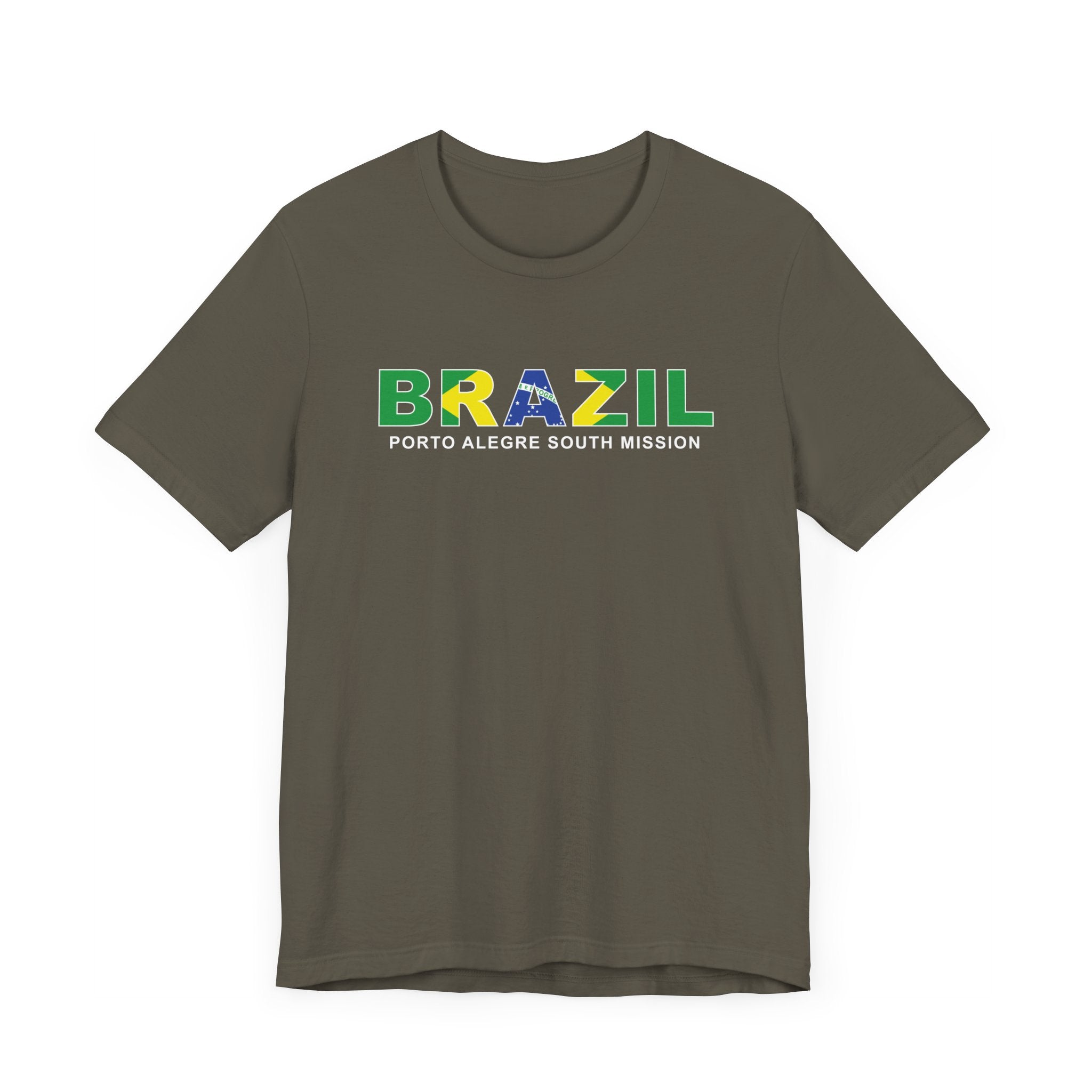 Brazil Porto Alegre South Mission Flag Title T-shirt - Mission Wishlist - LDS Missionary Gift Store