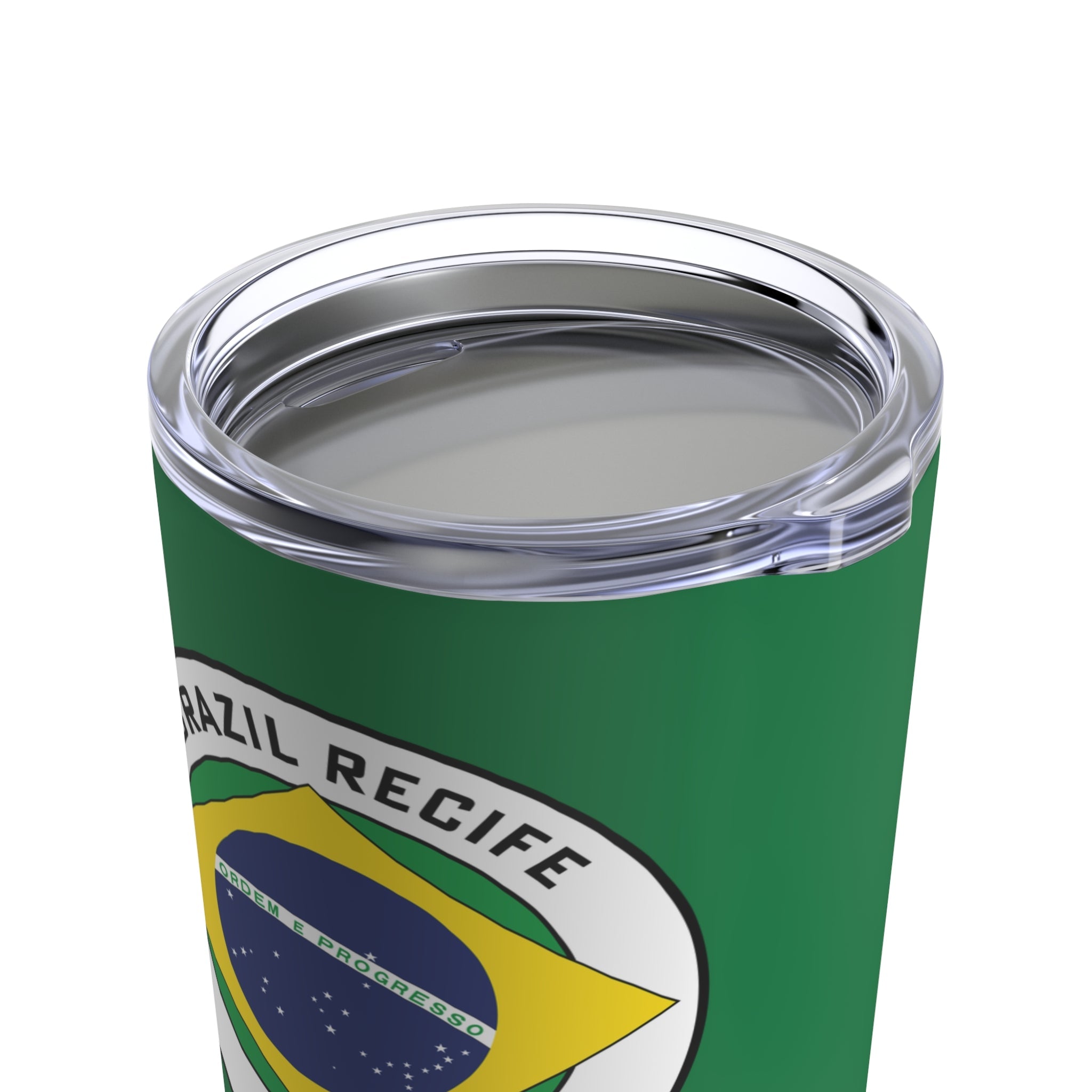 Brazil Recife Mission Flag Logo Tumbler 20oz Green - Latter-Day Saint LDS Missionary Gift - Book of Mormon