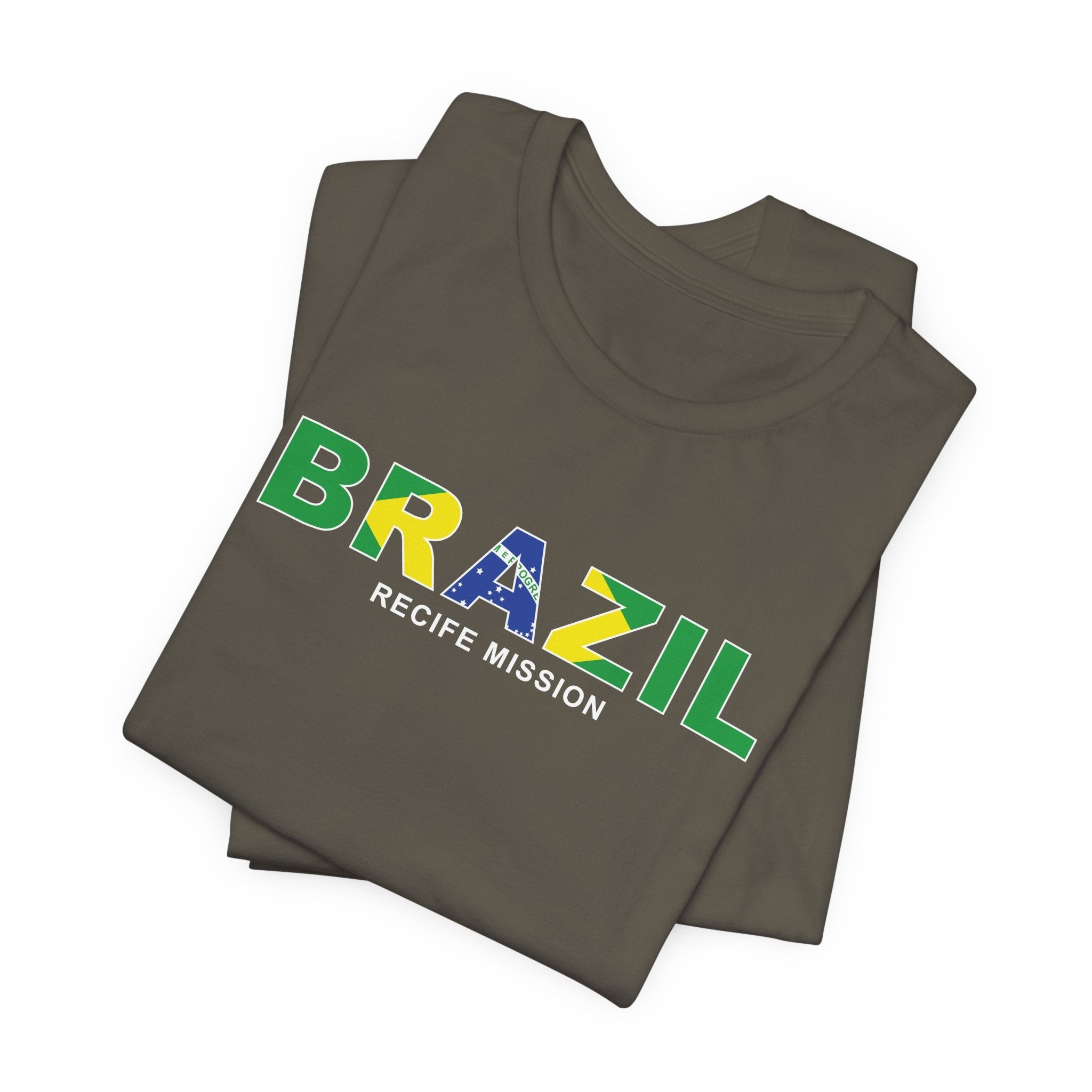 Brazil Recife Mission Flag Title T-shirt - Mission Wishlist - LDS Missionary Gift Store