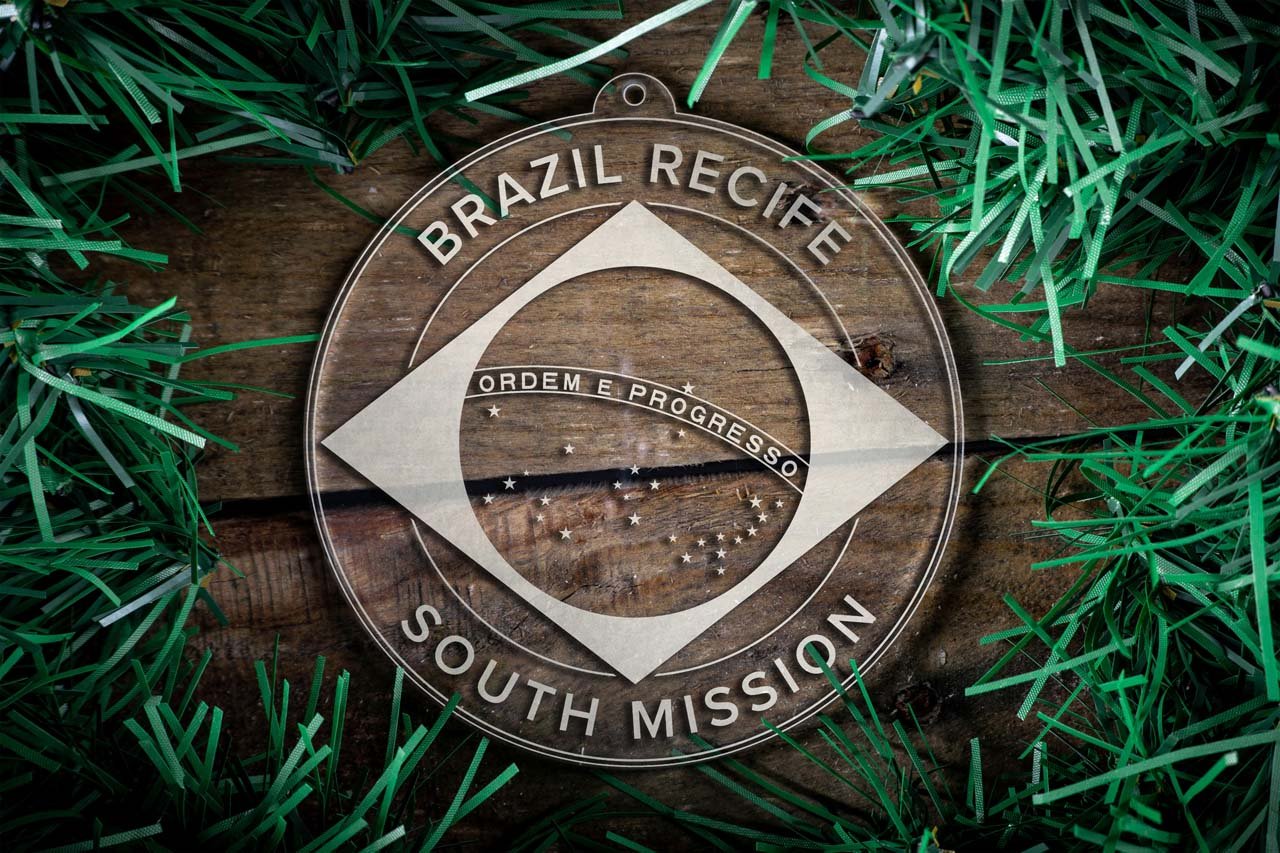 Brazil Recife South Mission Christmas Ornament - Latter-Day Saint LDS Missionary Gift - Book of Mormon