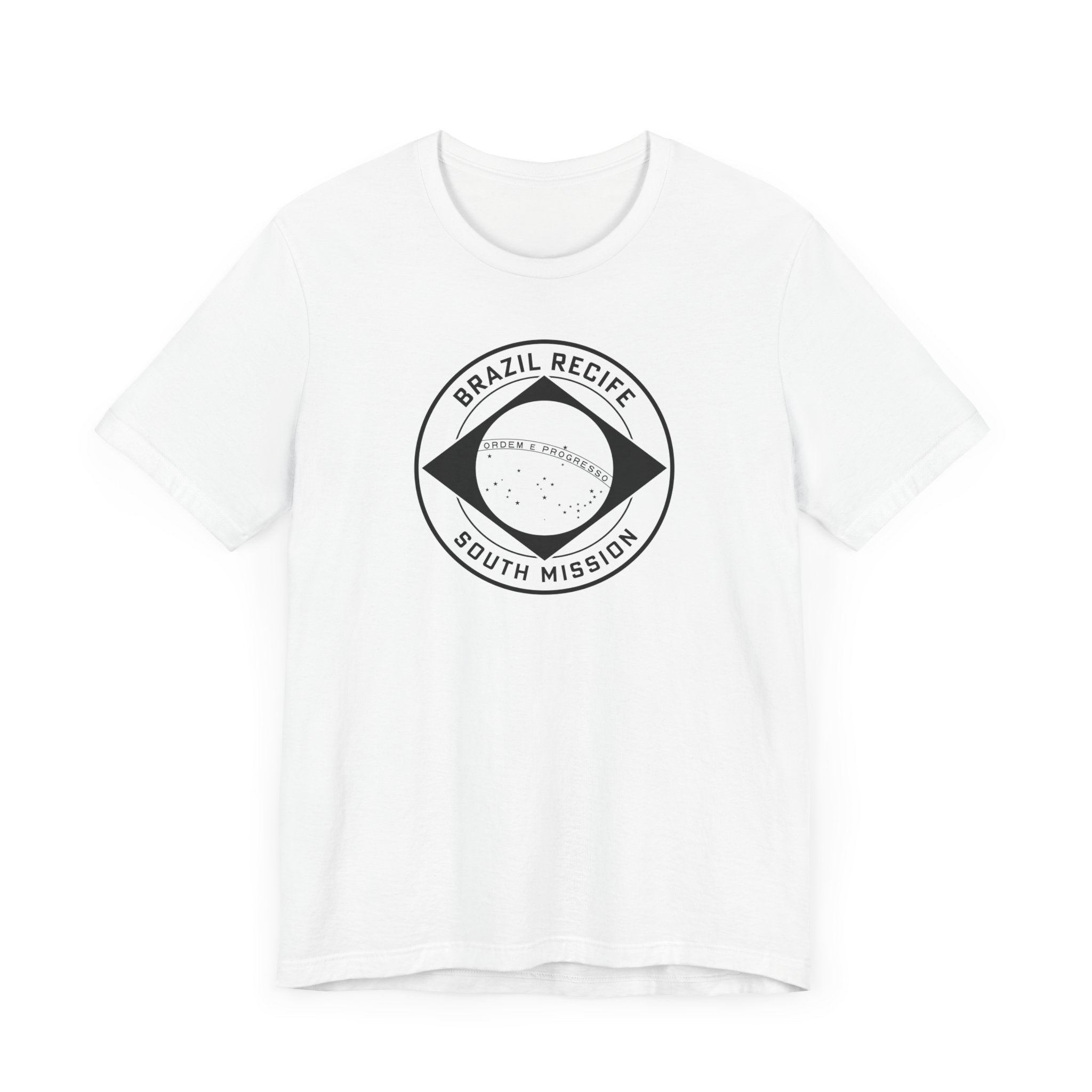 Brazil Recife South Mission Circular Monochrome Logo T-Shirt - Mission Wishlist - LDS Missionary Gift Store