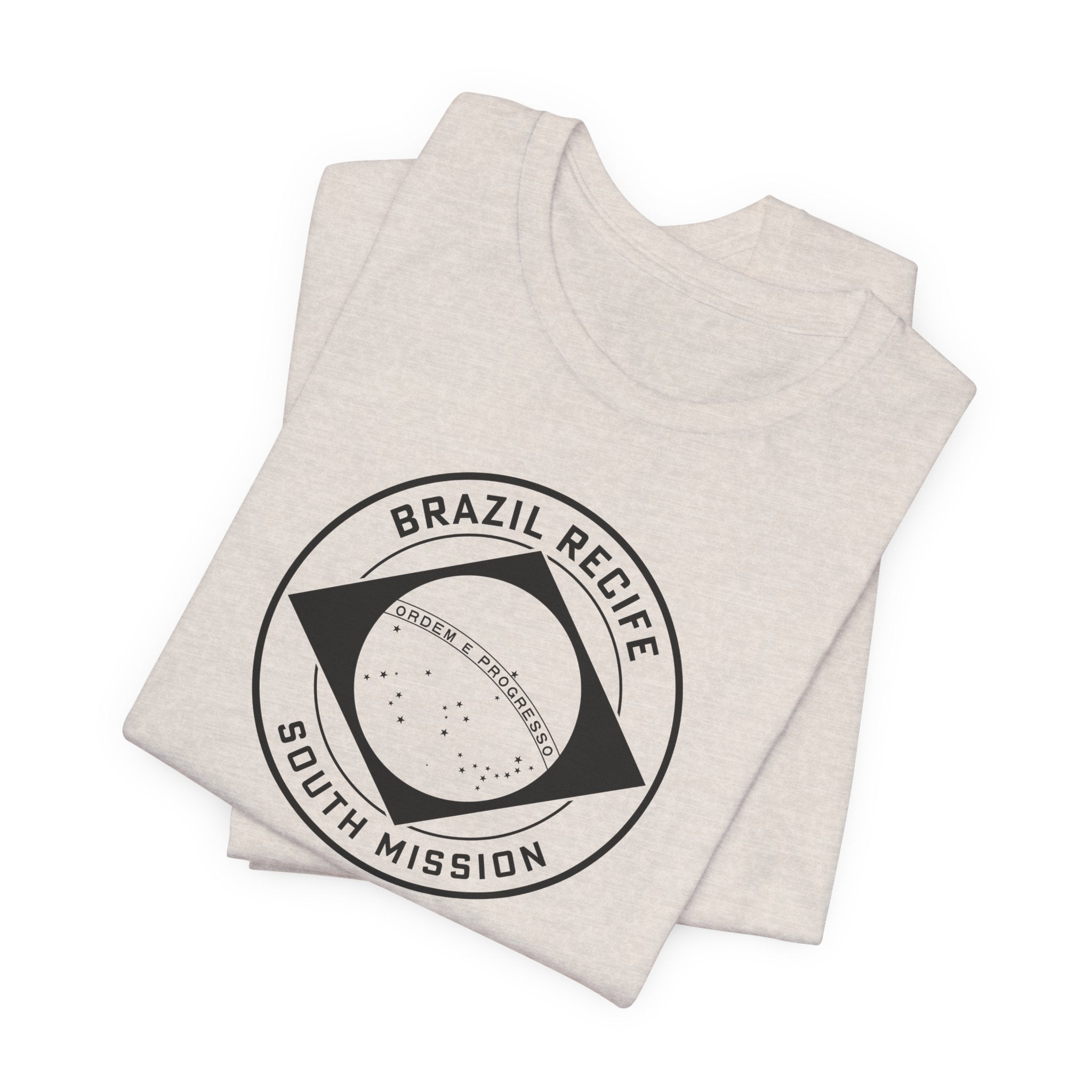 Brazil Recife South Mission Circular Monochrome Logo T-Shirt - Mission Wishlist - LDS Missionary Gift Store