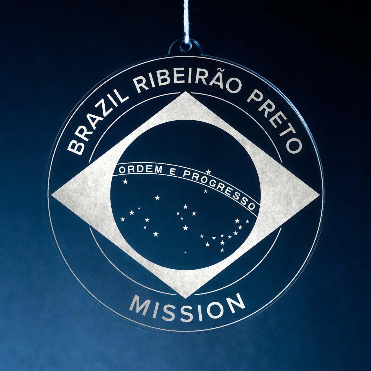 Brazil Ribeirao Preto Mission Christmas Ornament - Latter-Day Saint LDS Missionary Gift - Book of Mormon