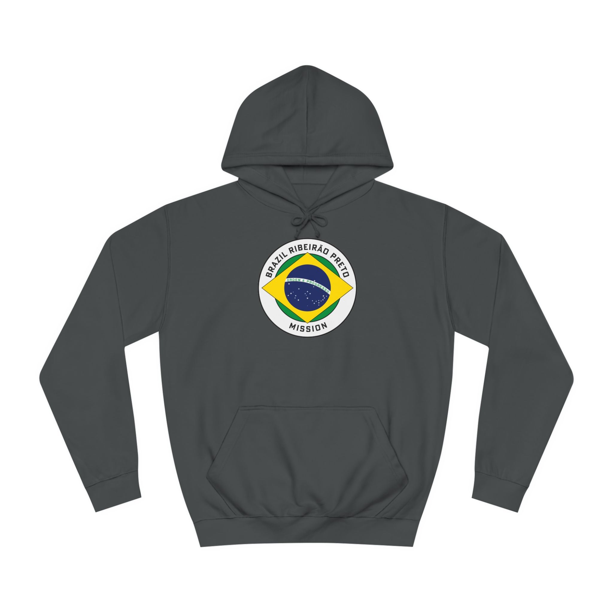 Brazil Ribeirao Preto Mission Flag Logo (White Border) College Hoodie - Mission Wishlist - LDS Missionary Gift Store
