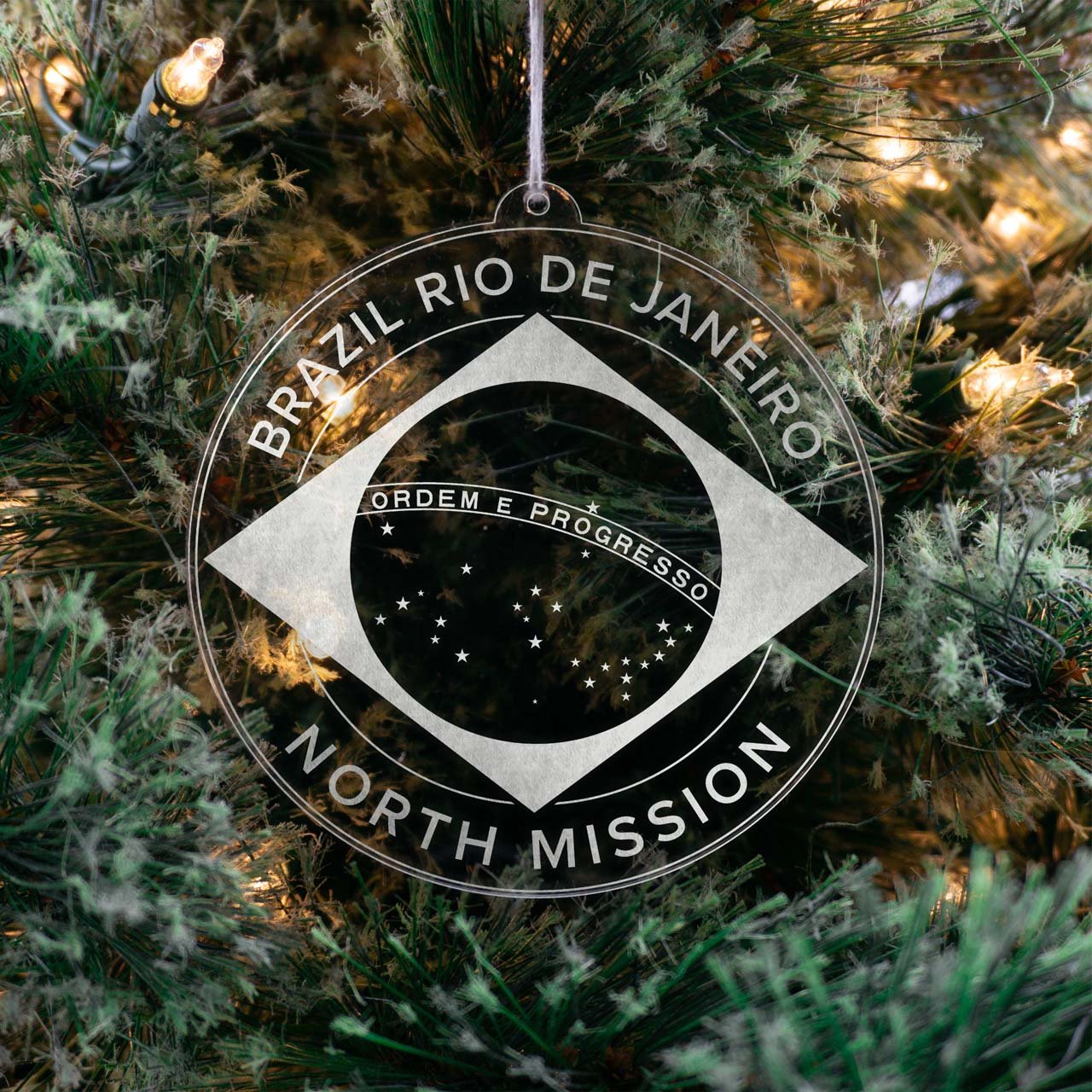 Brazil Rio de Janeiro North Mission Christmas Ornament - Latter-Day Saint LDS Missionary Gift - Book of Mormon