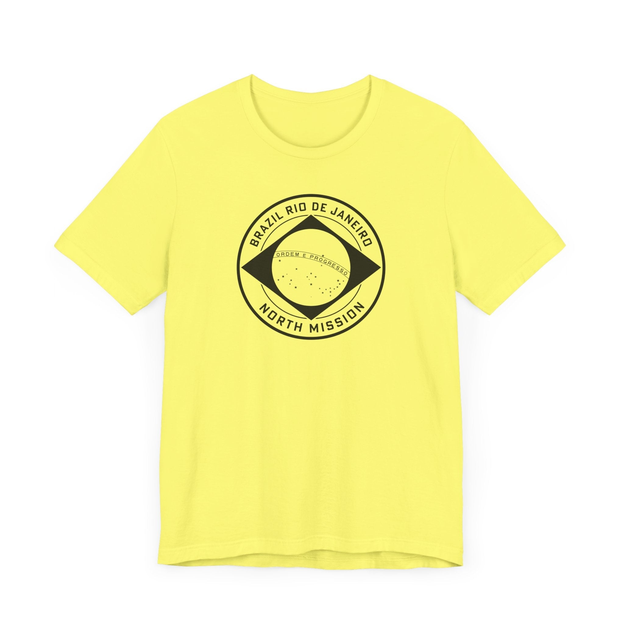 Brazil Rio de Janeiro North Mission Circular Monochrome Logo T-Shirt - Mission Wishlist - LDS Missionary Gift Store
