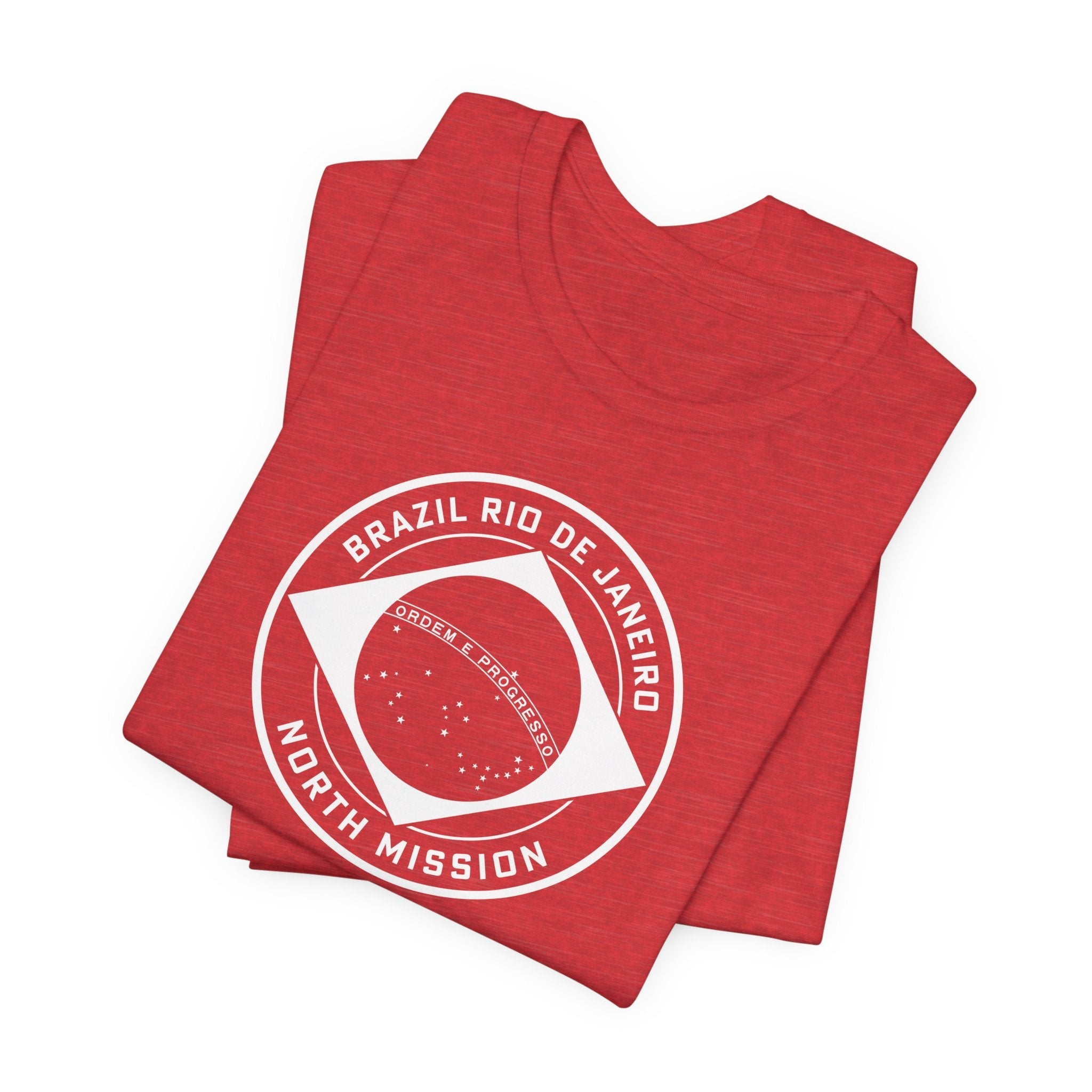 Brazil Rio de Janeiro North Mission Circular Monochrome Logo T-Shirt - Mission Wishlist - LDS Missionary Gift Store