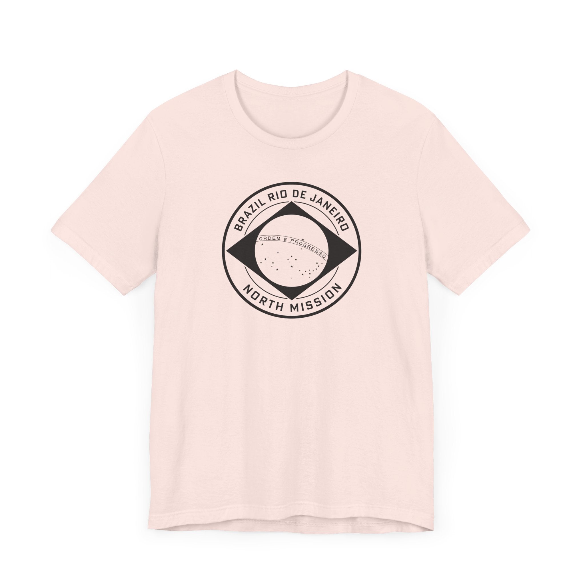 Brazil Rio de Janeiro North Mission Circular Monochrome Logo T-Shirt - Mission Wishlist - LDS Missionary Gift Store