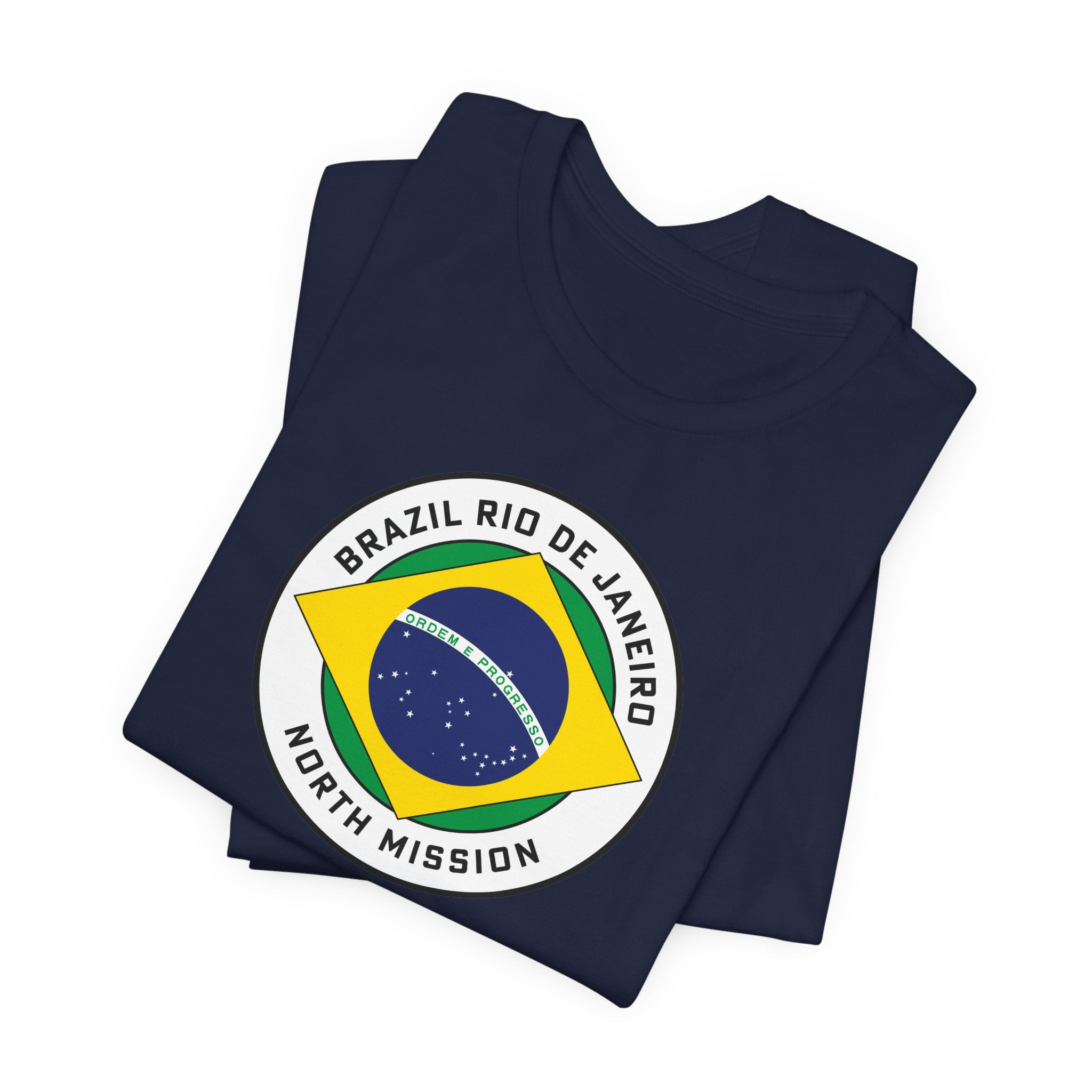 Brazil Rio de Janeiro North Mission Circular Pop Flag T-shirt - Mission Wishlist - LDS Missionary Gift Store