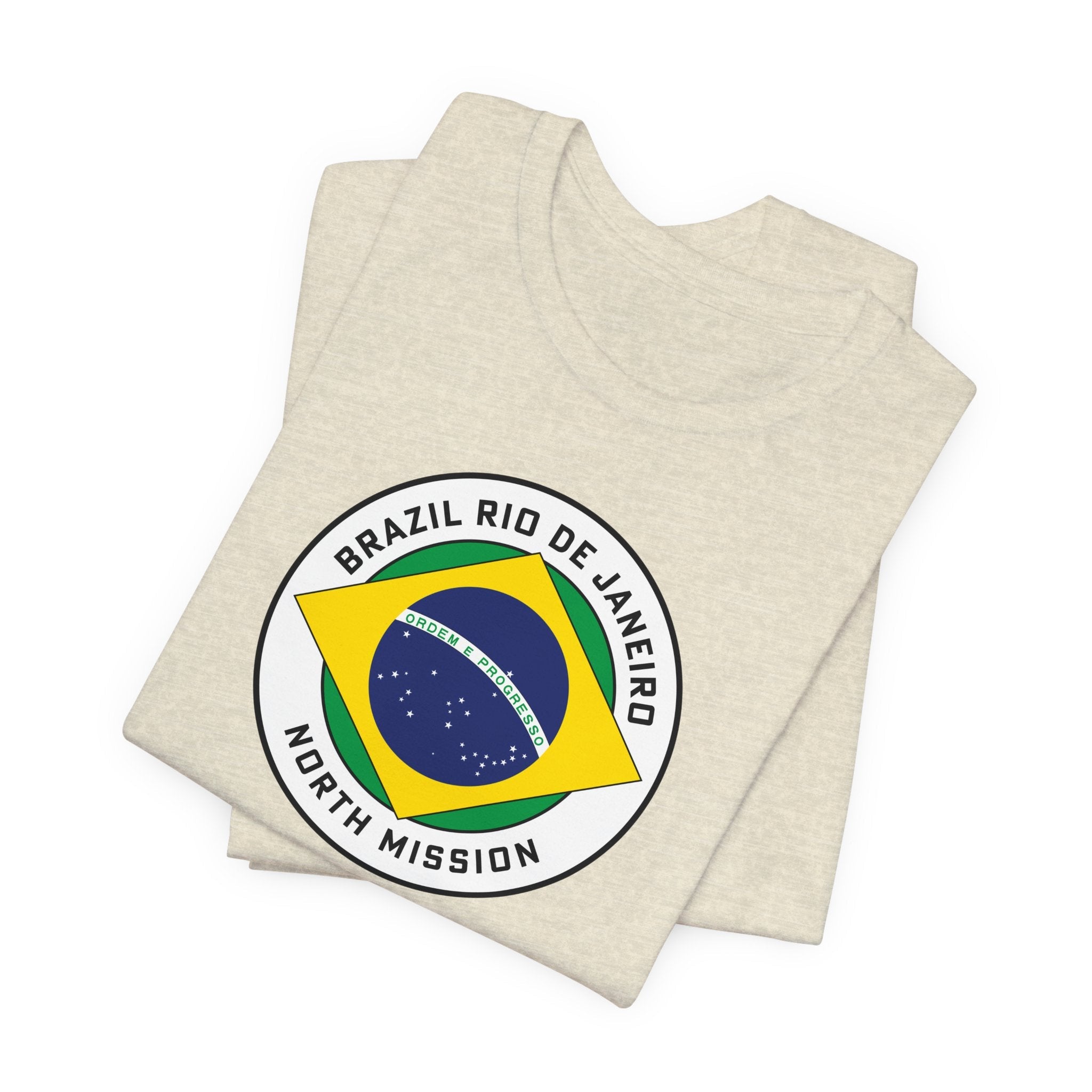 Brazil Rio de Janeiro North Mission Circular Pop Flag T-shirt - Mission Wishlist - LDS Missionary Gift Store