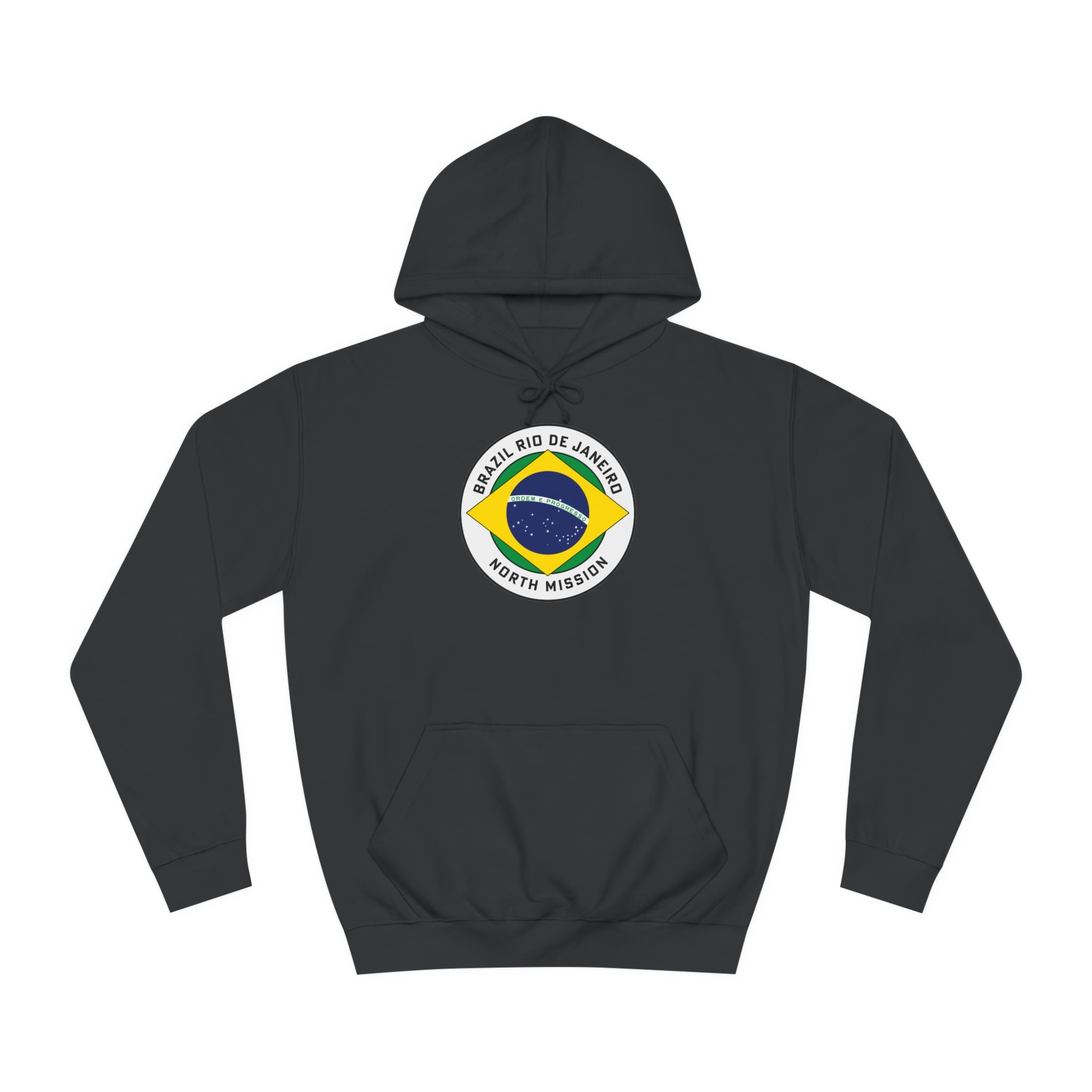 Brazil Rio de Janeiro North Mission Flag Logo (White Border) College Hoodie - Mission Wishlist - LDS Missionary Gift Store