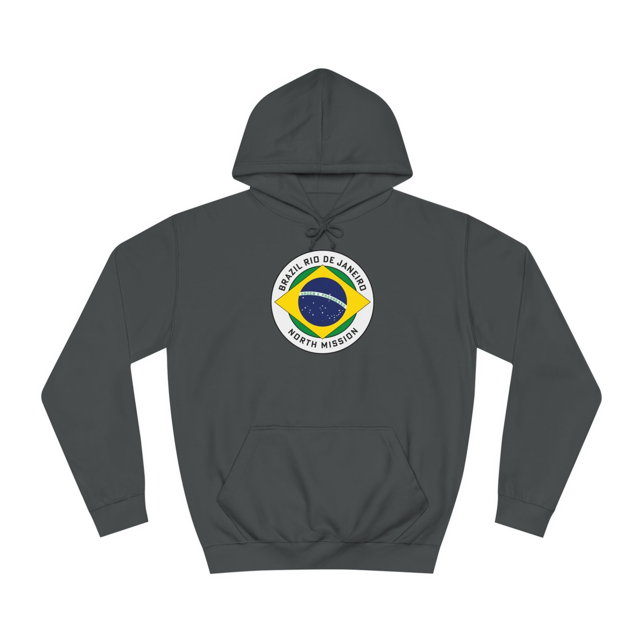 Brazil Rio de Janeiro North Mission Flag Logo (White Border) College Hoodie - Mission Wishlist - LDS Missionary Gift Store