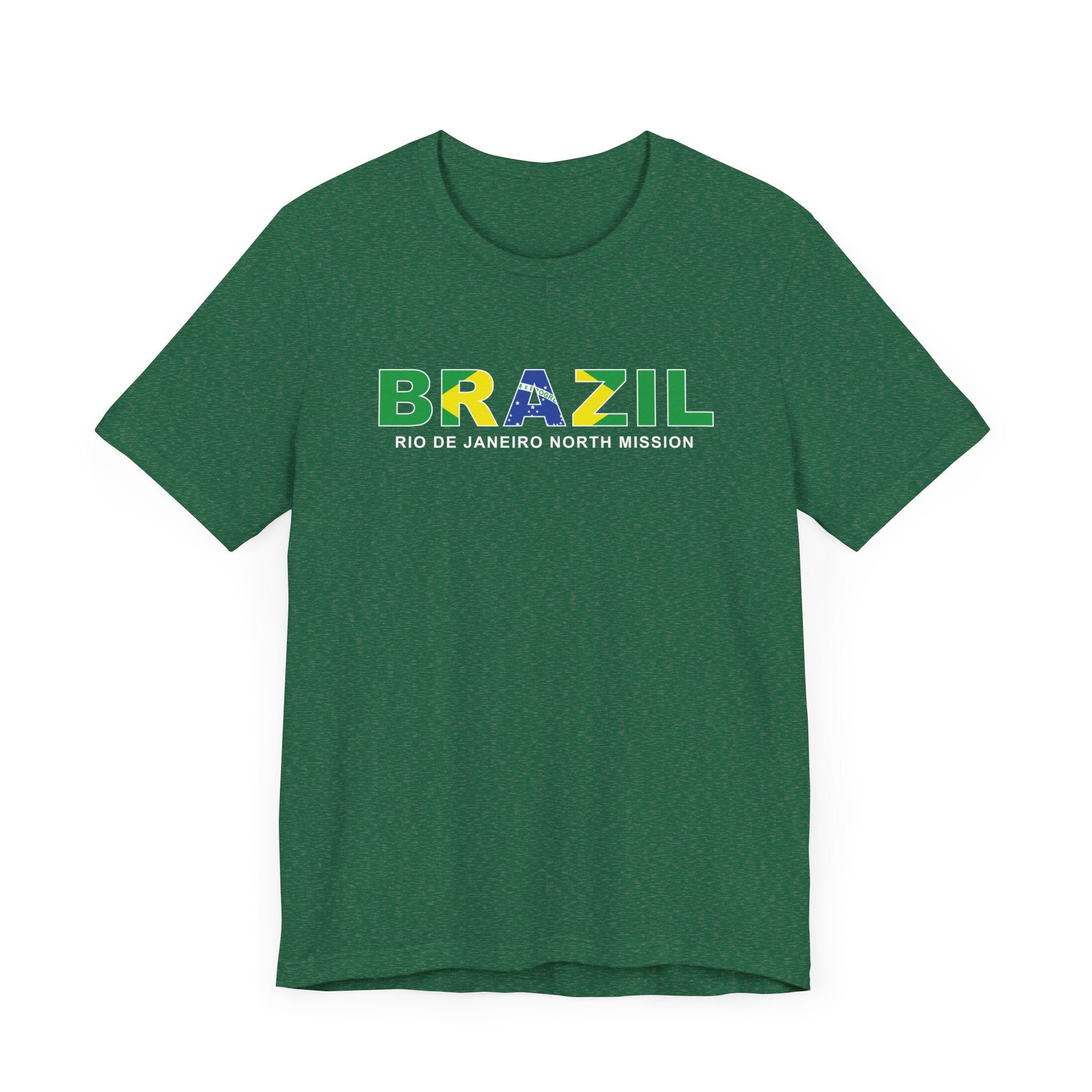 Brazil Rio de Janeiro North Mission Flag Title T-shirt - Mission Wishlist - LDS Missionary Gift Store