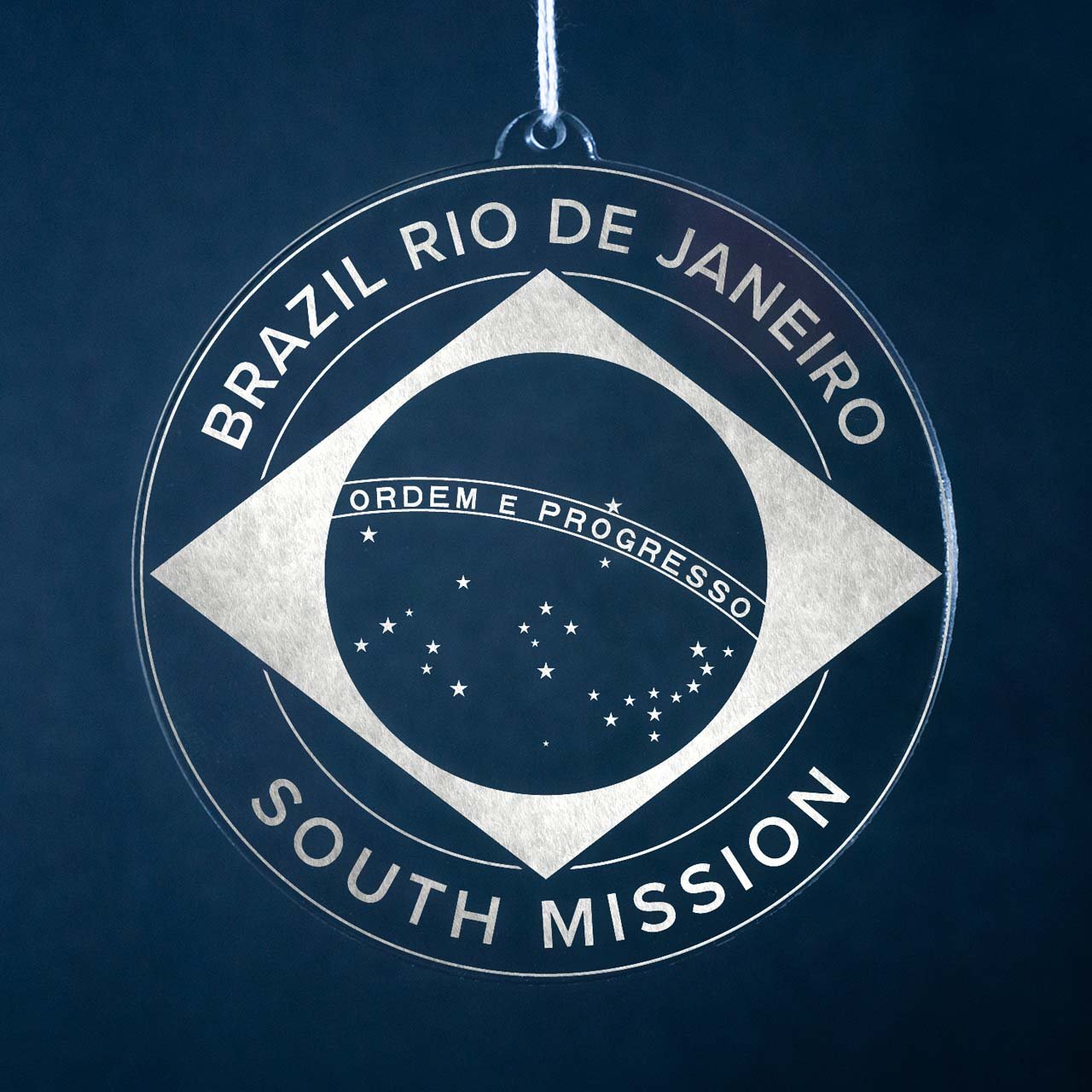 Brazil Rio de Janeiro South Mission Christmas Ornament - Latter-Day Saint LDS Missionary Gift - Book of Mormon