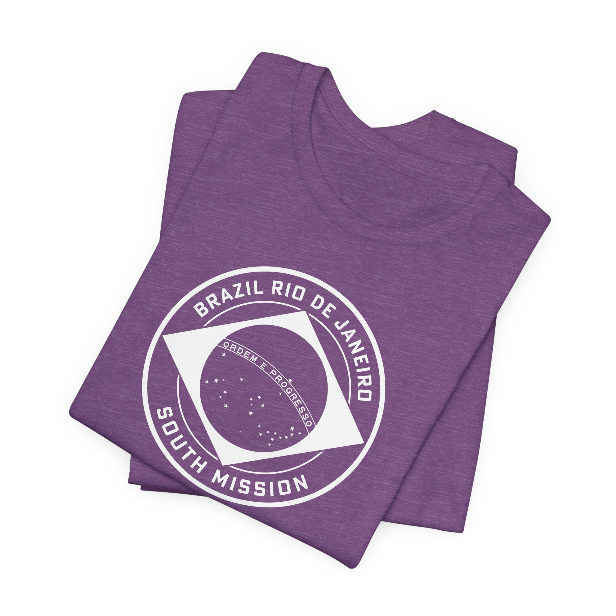 Brazil Rio de Janeiro South Mission Circular Monochrome Logo T-Shirt - Mission Wishlist - LDS Missionary Gift Store