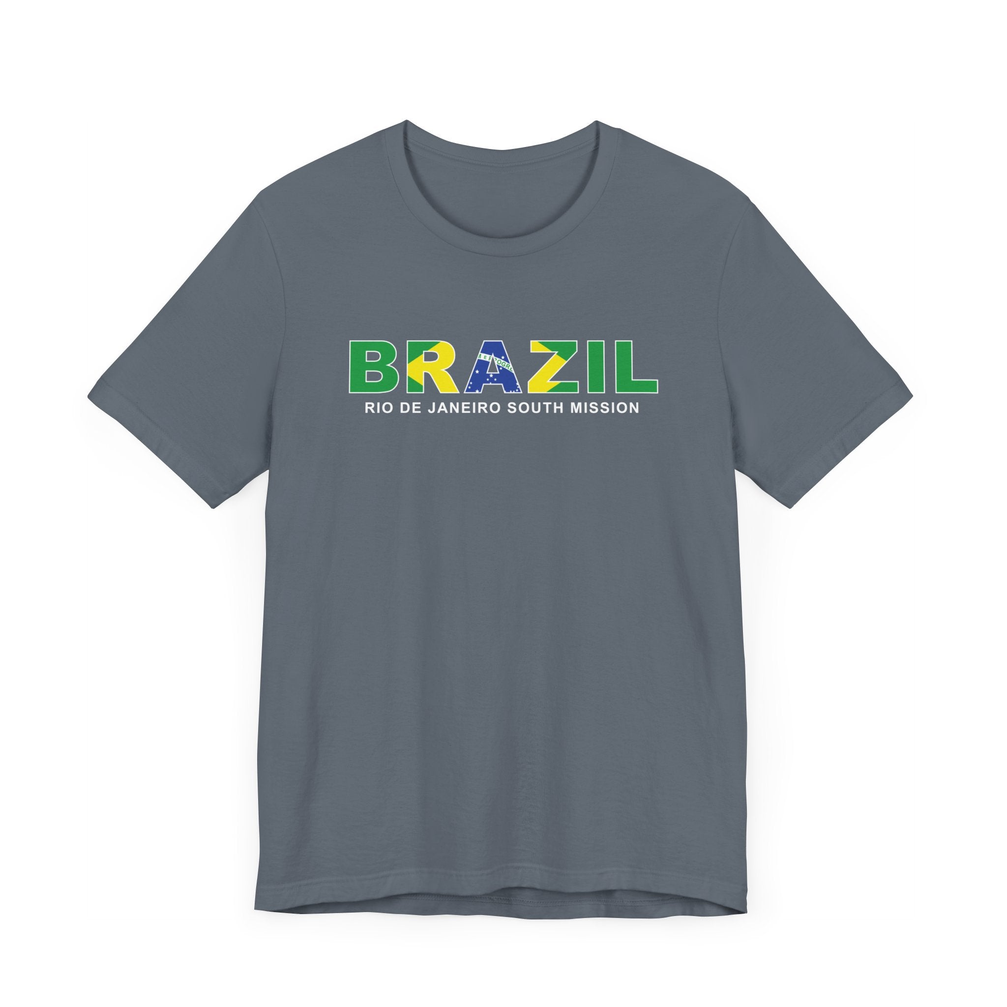 Brazil Rio de Janeiro South Mission Flag Title T-shirt - Mission Wishlist - LDS Missionary Gift Store