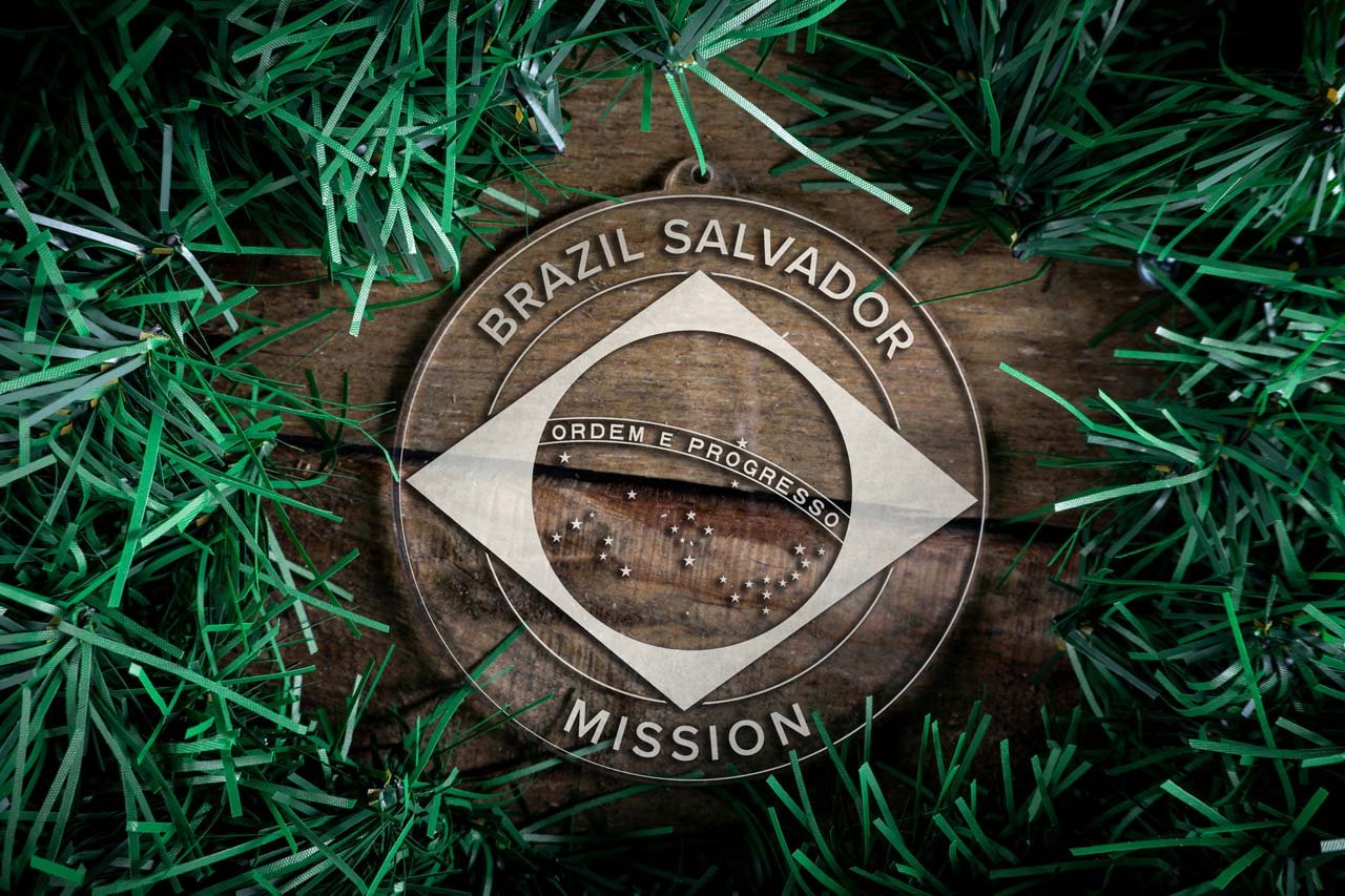 Brazil Salvador Mission Christmas Ornament - Latter-Day Saint LDS Missionary Gift - Book of Mormon