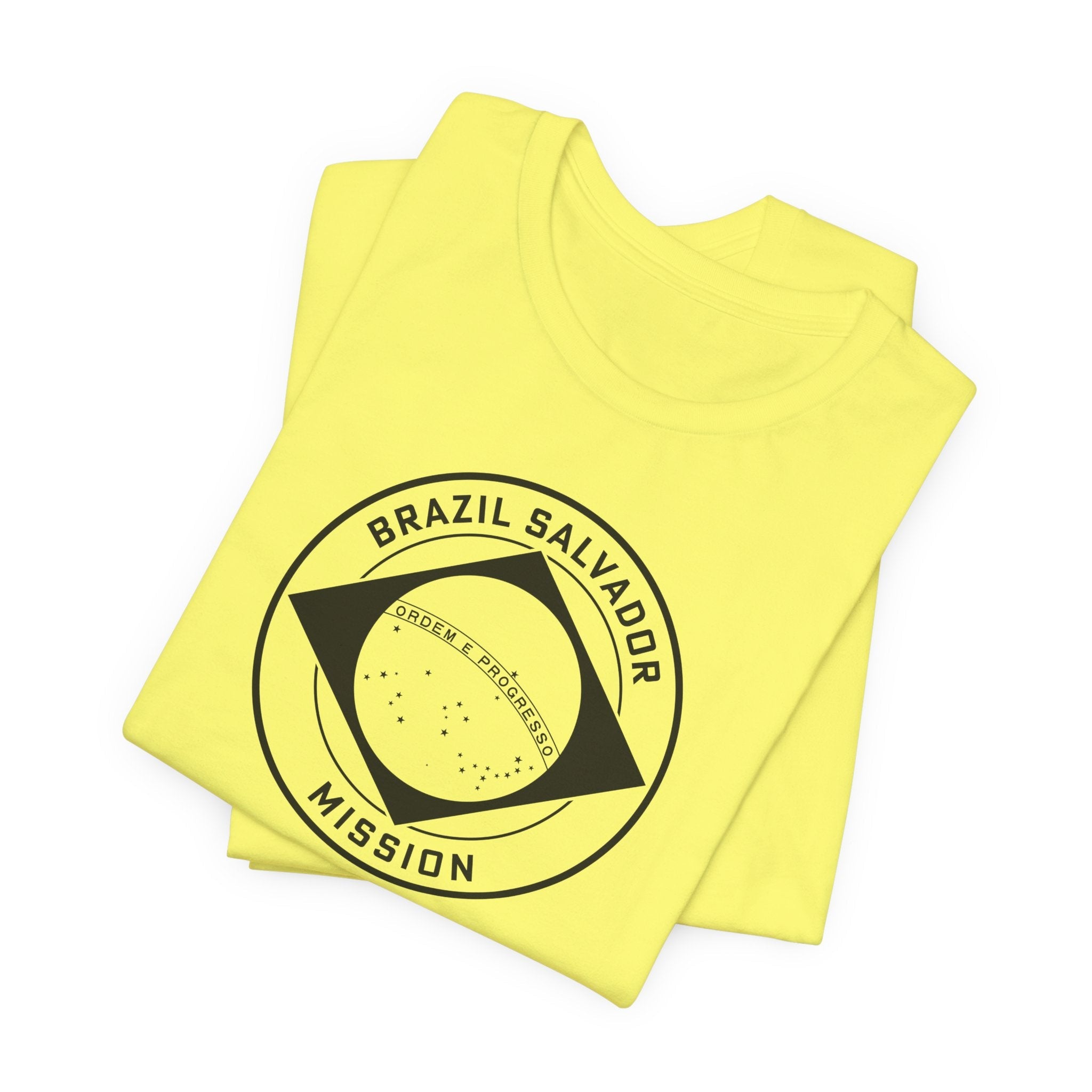 Brazil Salvador Mission Circular Monochrome Logo T-Shirt - Latter-Day Saint LDS Missionary Gift - Book of Mormon