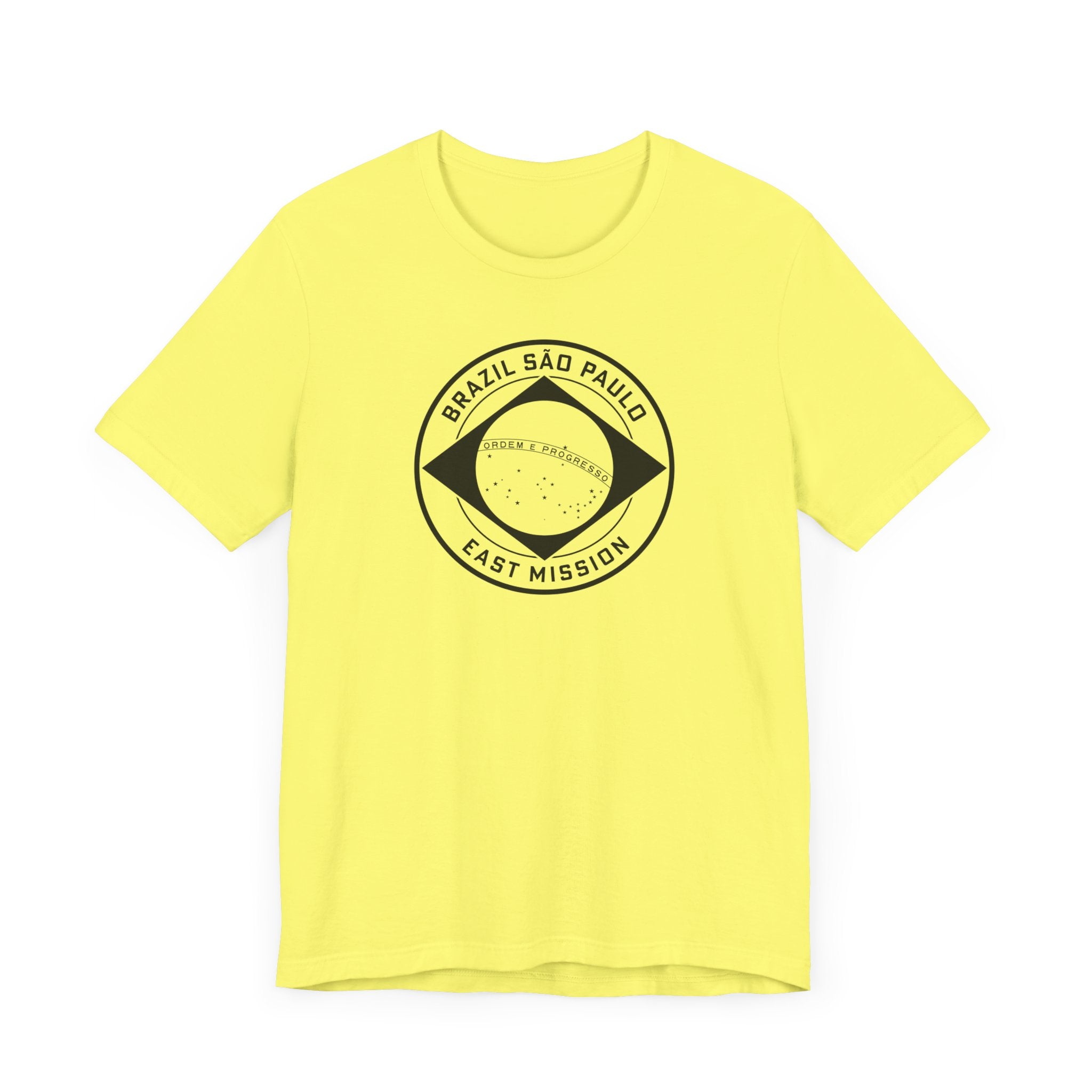 Brazil Sao Paulo East Mission Circular Monochrome Logo T-Shirt - Mission Wishlist - LDS Missionary Gift Store