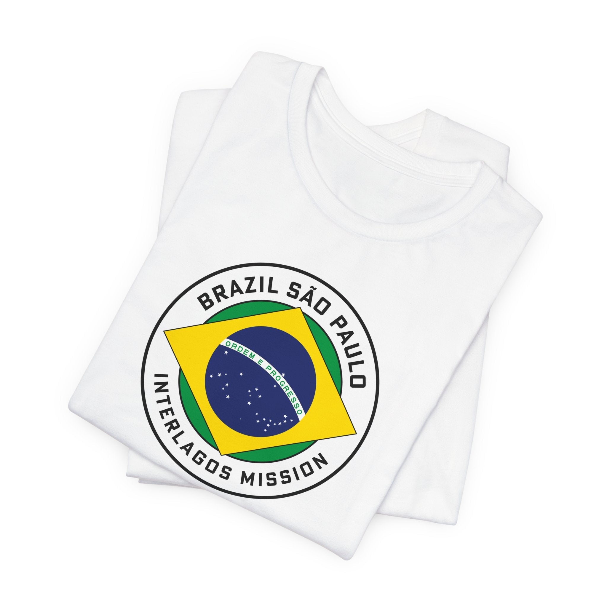 Brazil Sao Paulo Interlagos Mission Circular Pop Flag T-shirt - Mission Wishlist - LDS Missionary Gift Store
